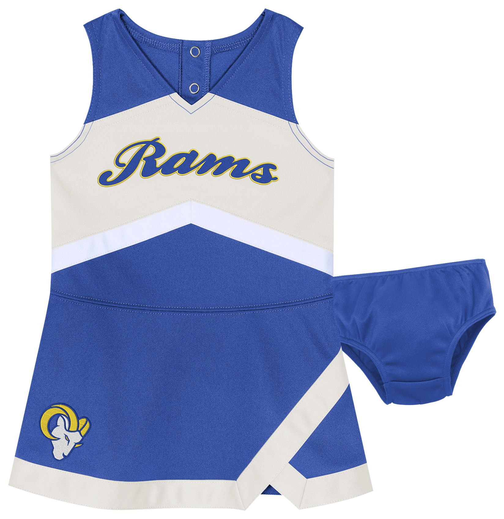 NFL Team Apparel Toddler Los Angeles Rams Cheer Captain Dress