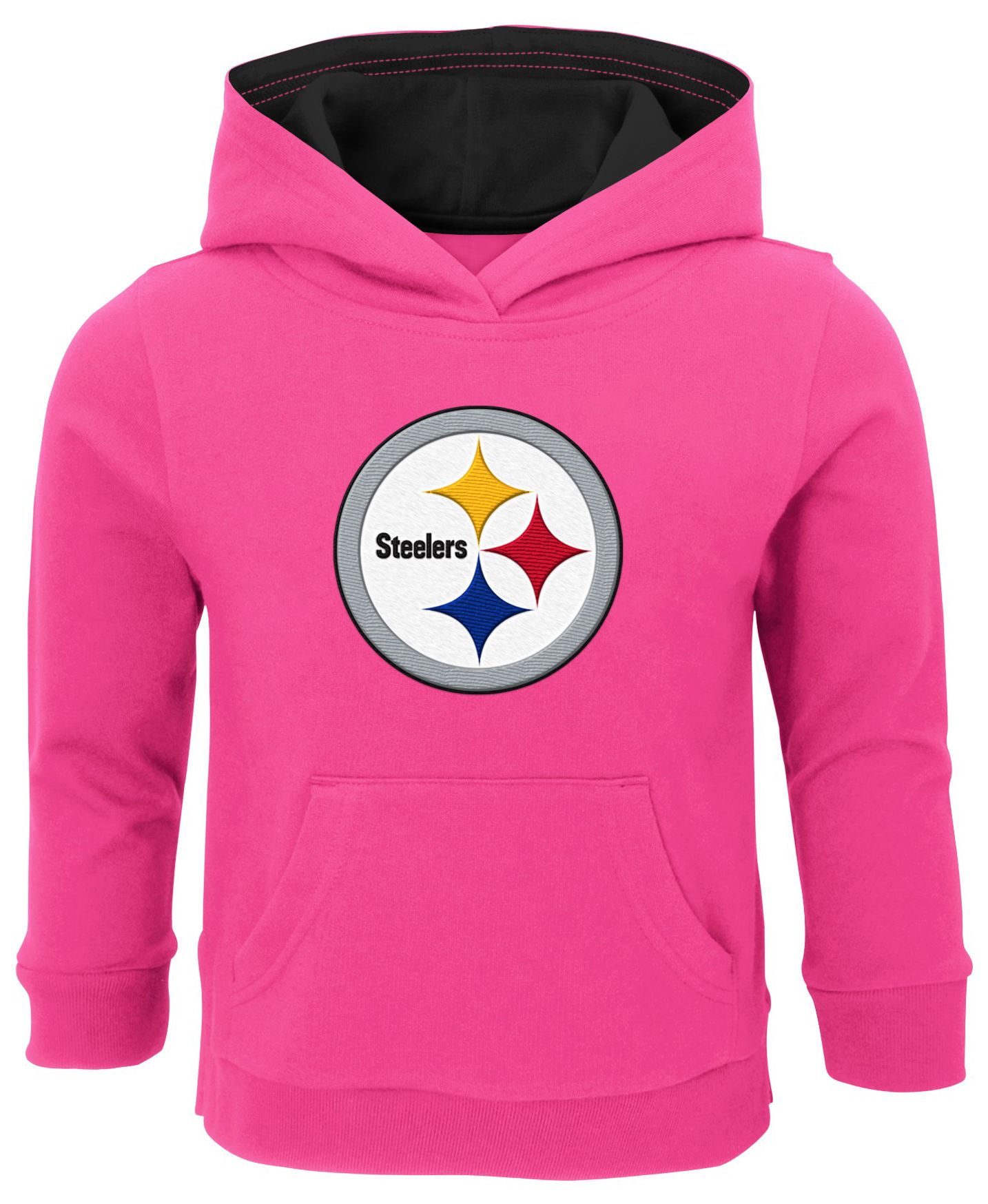 NFL Team Apparel Toddler Pittsburgh Steelers Dark Pink Prime Hoodie