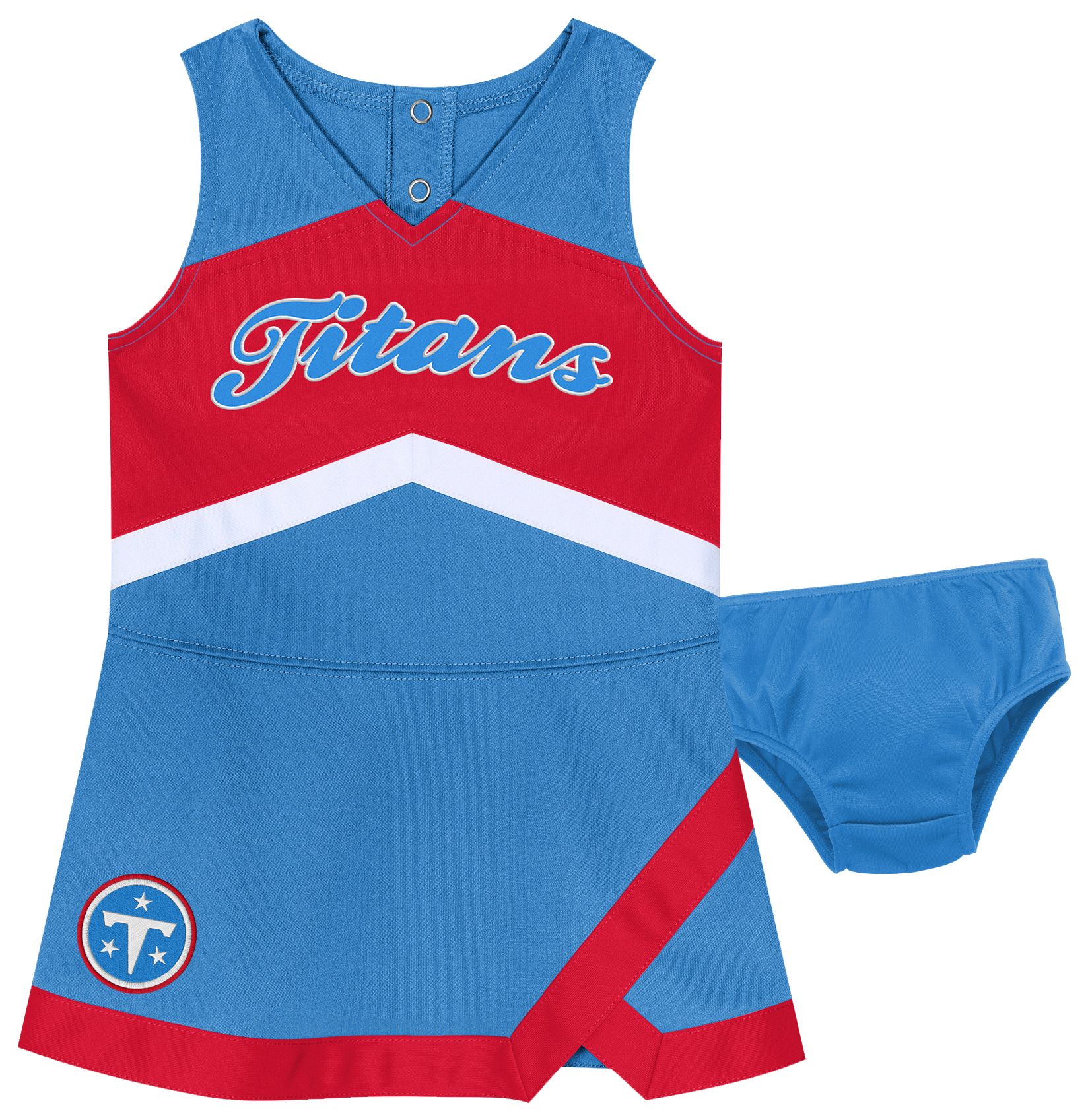 NFL Team Apparel Toddler Tennessee Titans Cheer Captain Dress