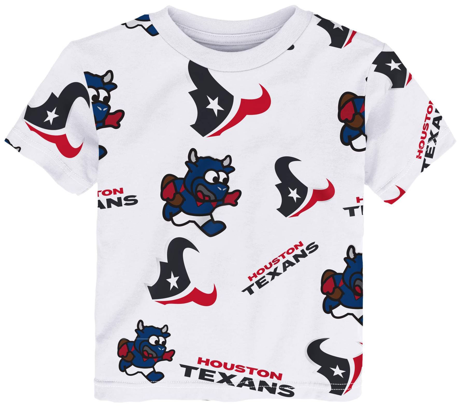 NFL Team Apparel Toddler Houston Texans White Mascot T-Shirt