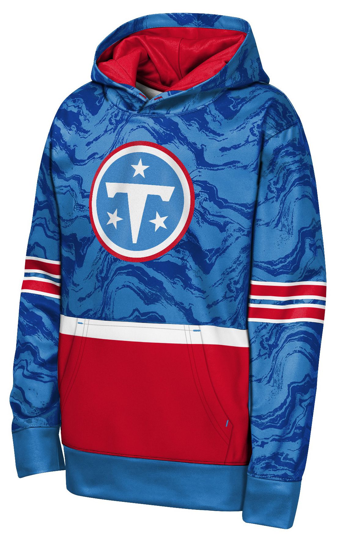 NFL Team Apparel Youth Tennessee Titans Deep Ball Hoodie
