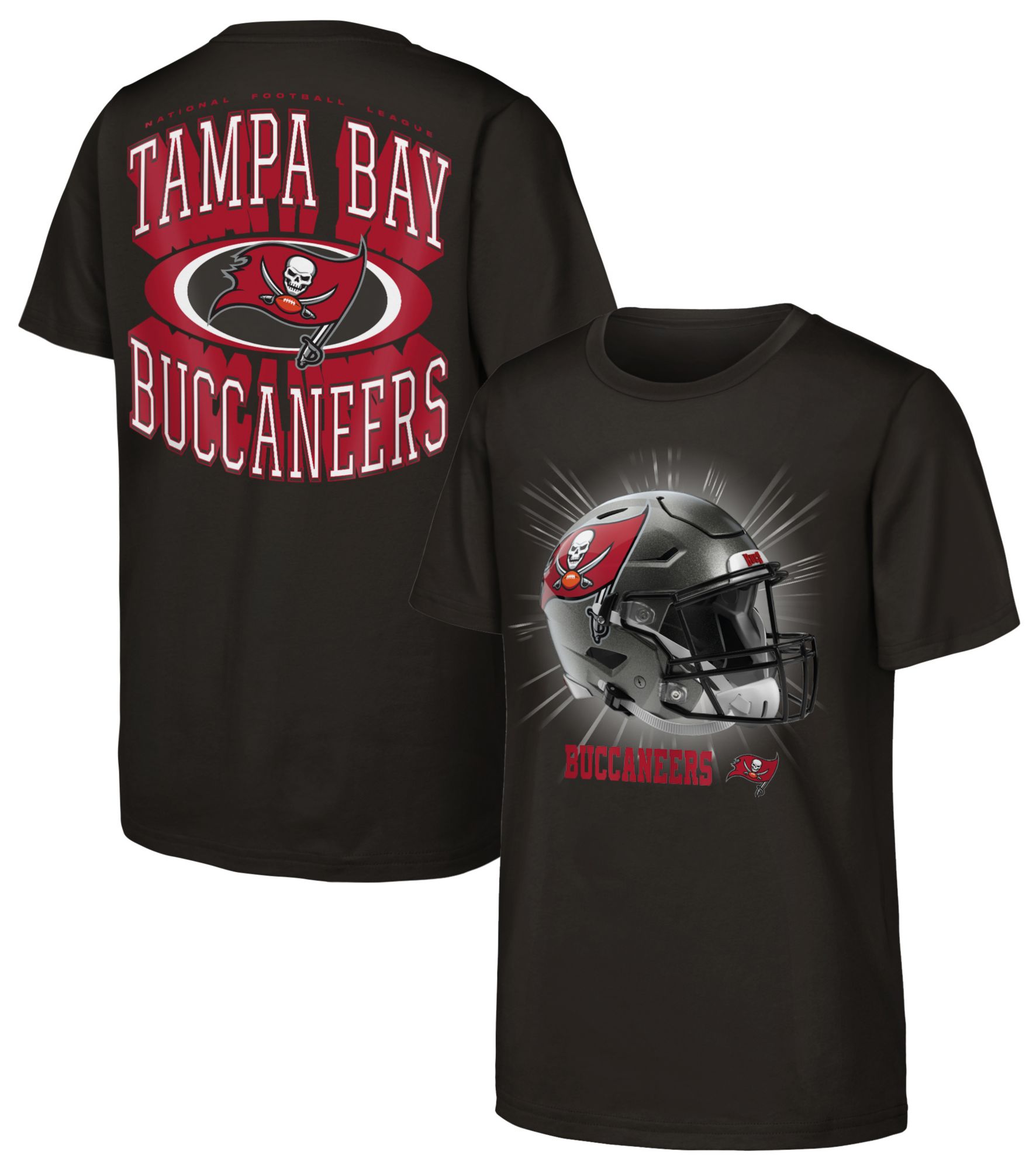 NFL Team Apparel Youth Tampa Bay Buccaneers Deep Pewter Mentality T-Shirt