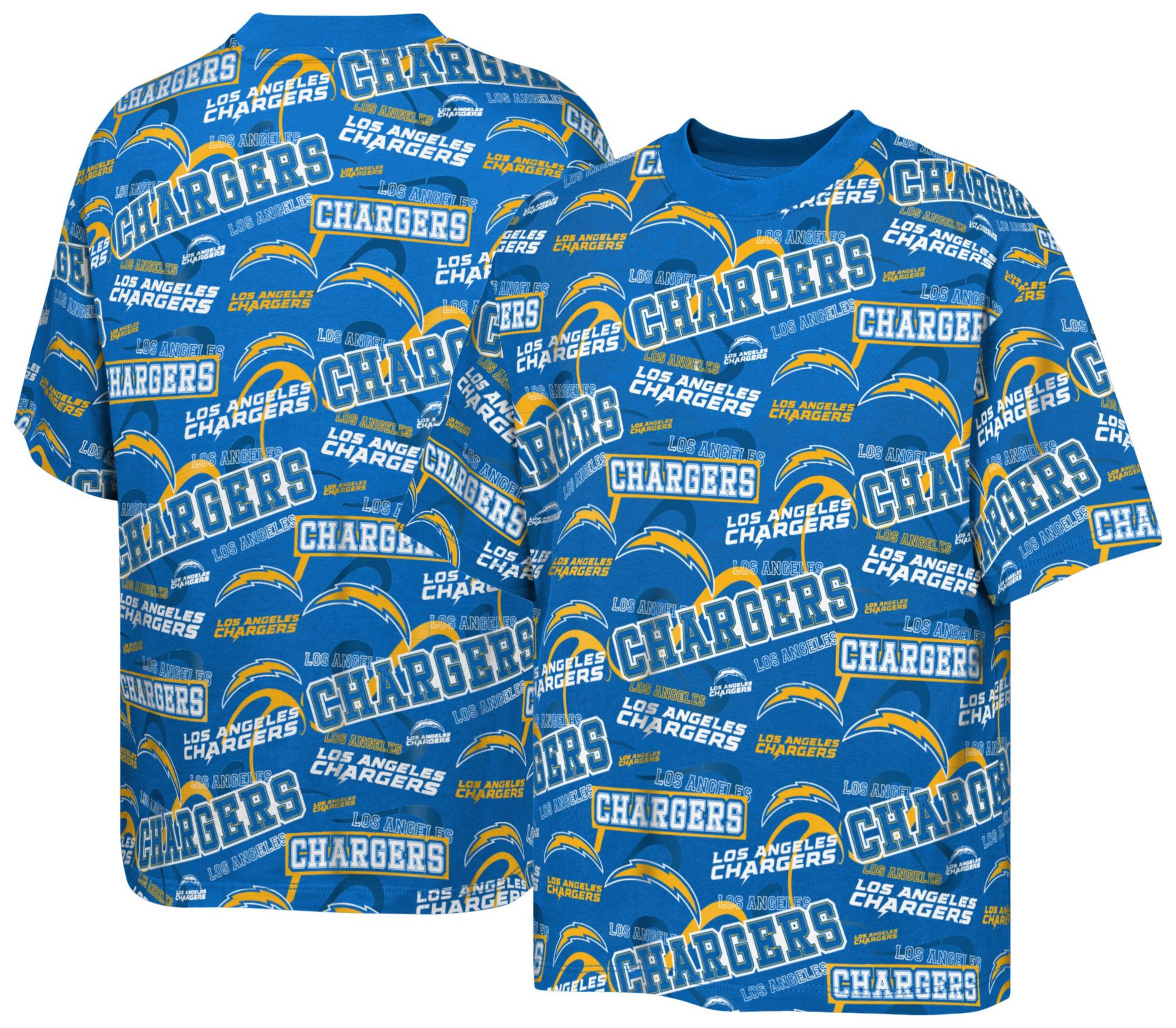 NFL Team Apparel Youth Los Angeles Chargers Blue Shift T-Shirt