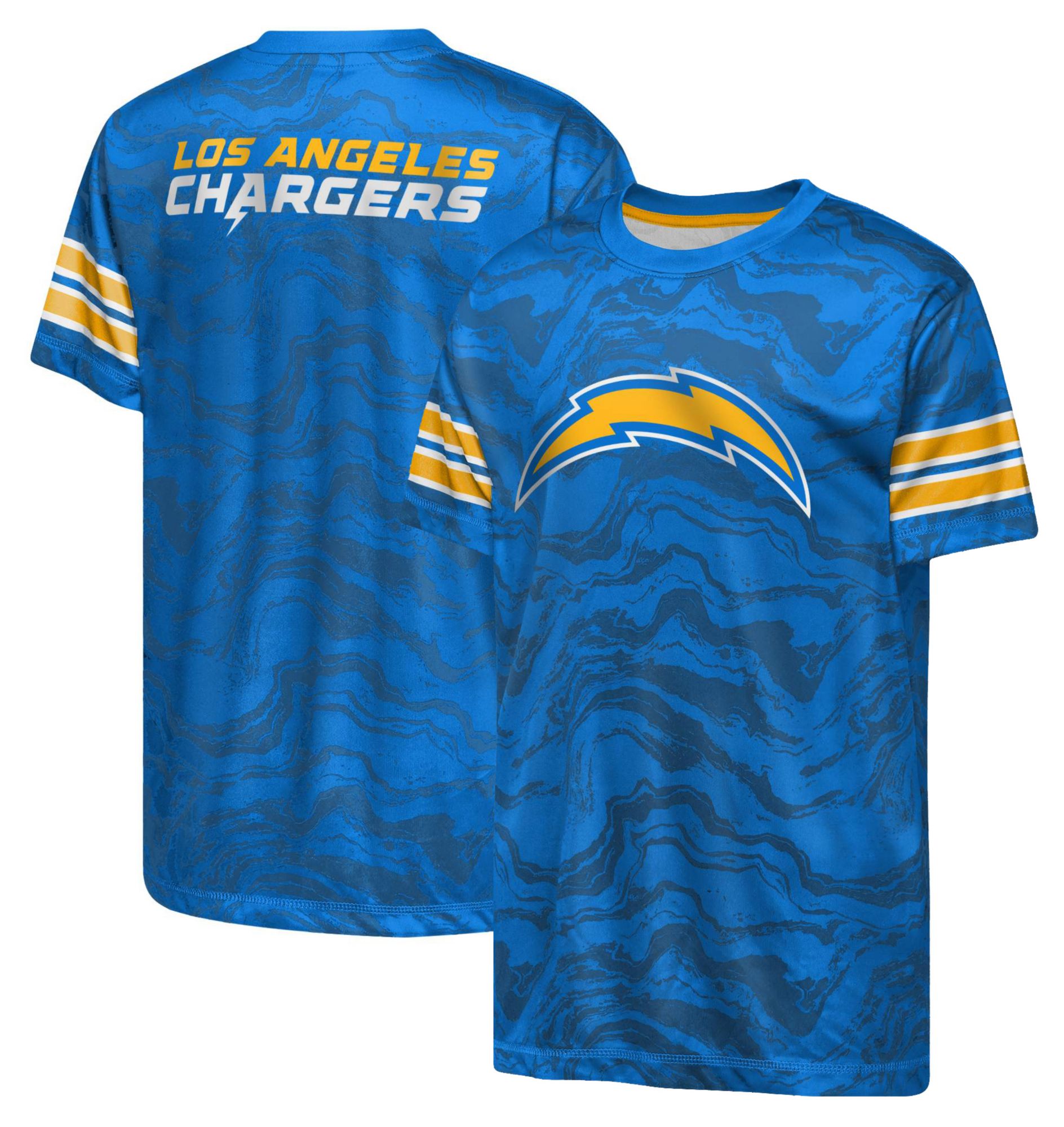 NFL Team Apparel Youth Los Angeles Chargers Blue T-Shirt