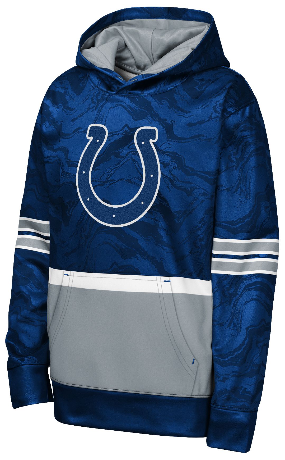 NFL Team Apparel Youth Indianapolis Colts Blue Deep Ball Hoodie