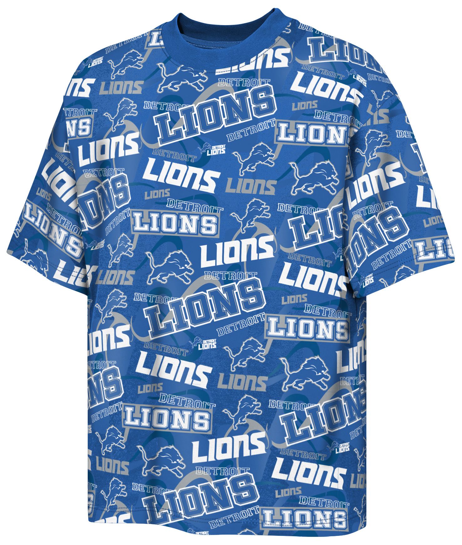 NFL Team Apparel Youth Detroit Lions Blue Shift T-Shirt