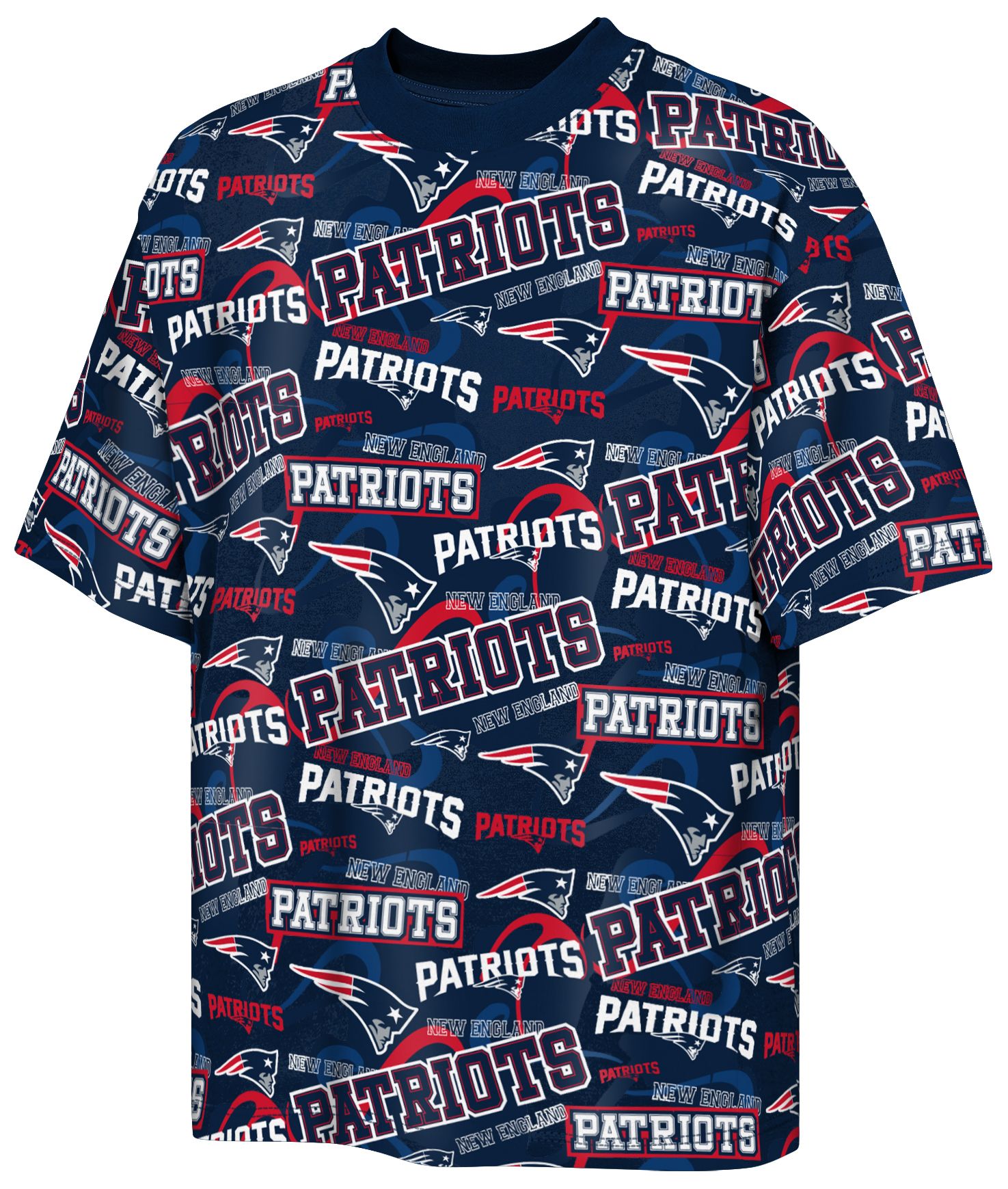 NFL Team Apparel Youth New England Patriots Navy Shift T-Shirt