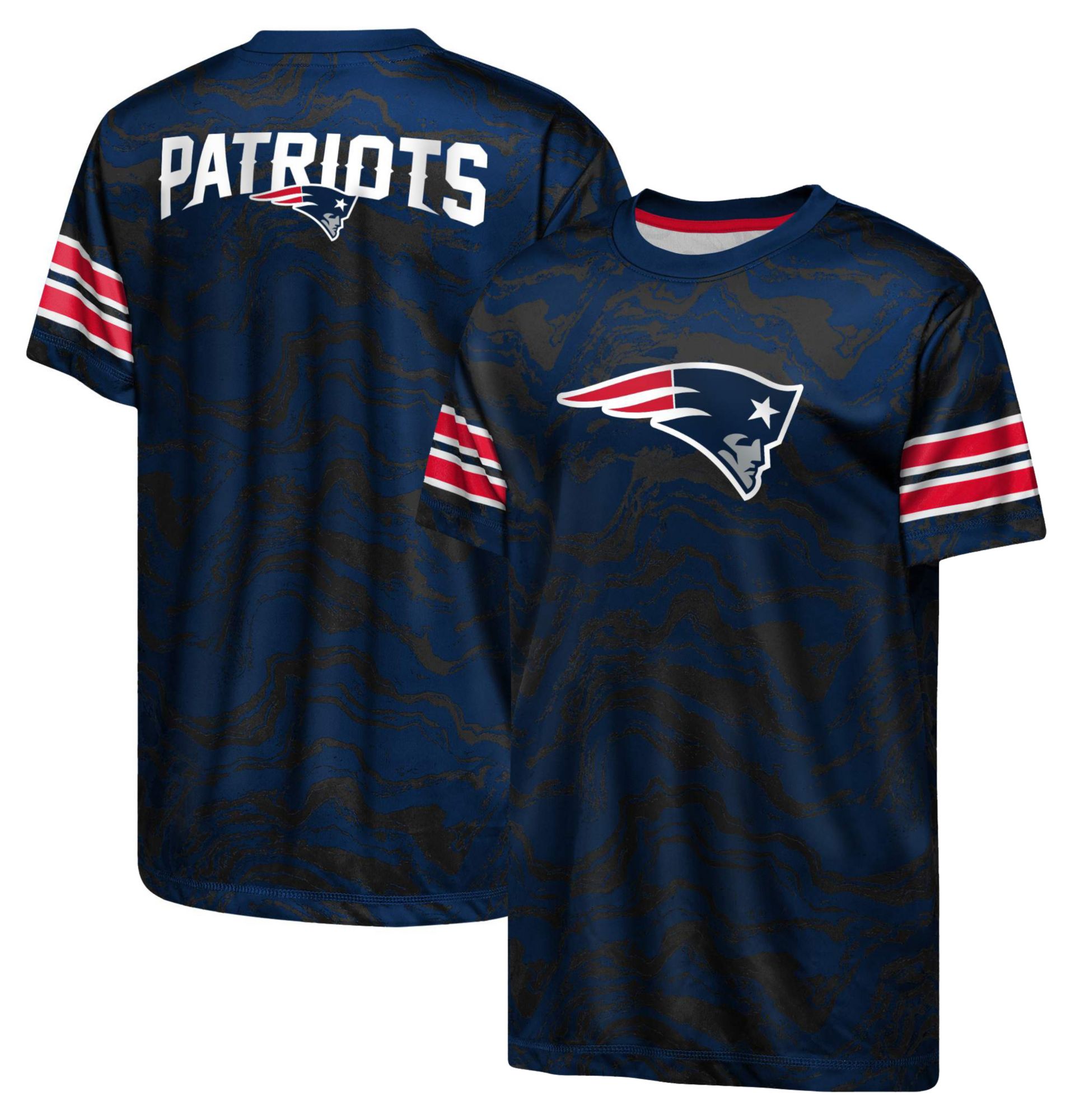 NFL Team Apparel Youth New England Patriots Navy T-Shirt