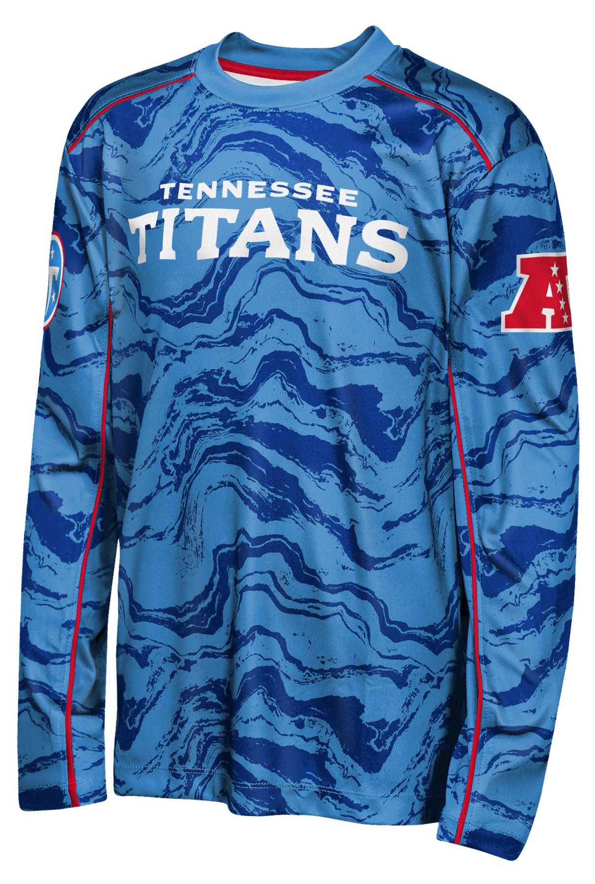 NFL Team Apparel Youth Tennessee Titans Coast Tailgate Long Sleeve Shirt
