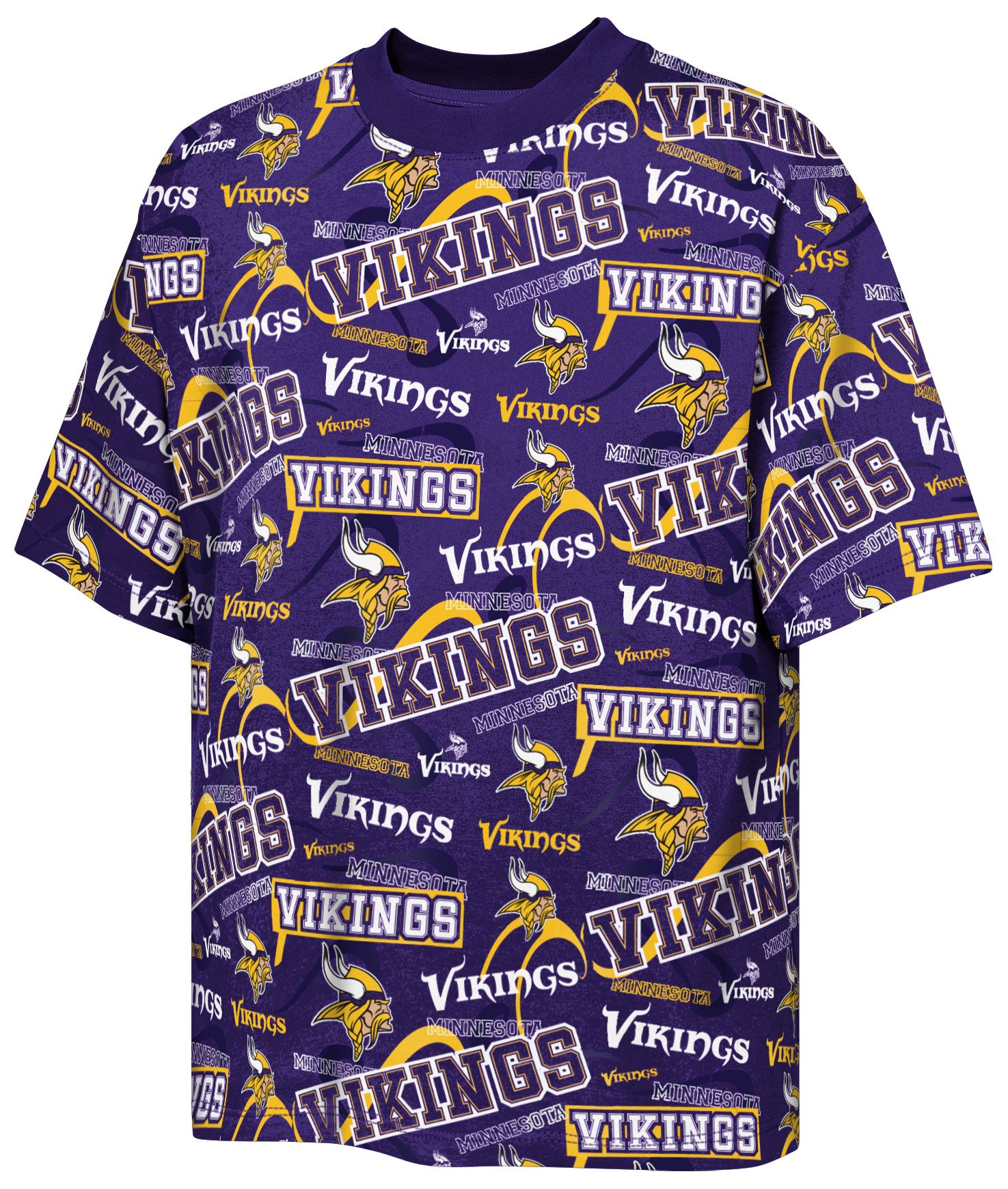 NFL Team Apparel Youth Minnesota Vikings Purple Shift T-Shirt