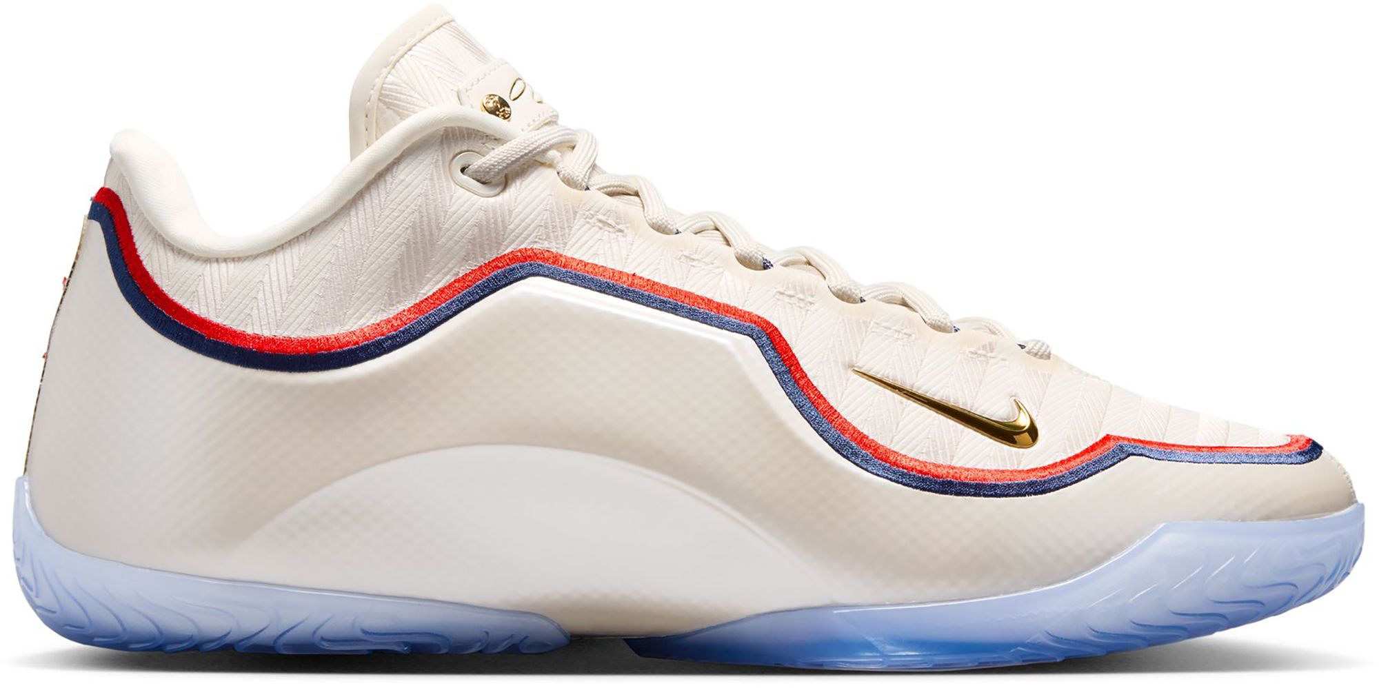 Pale Ivory/Metallic Gold-University Red