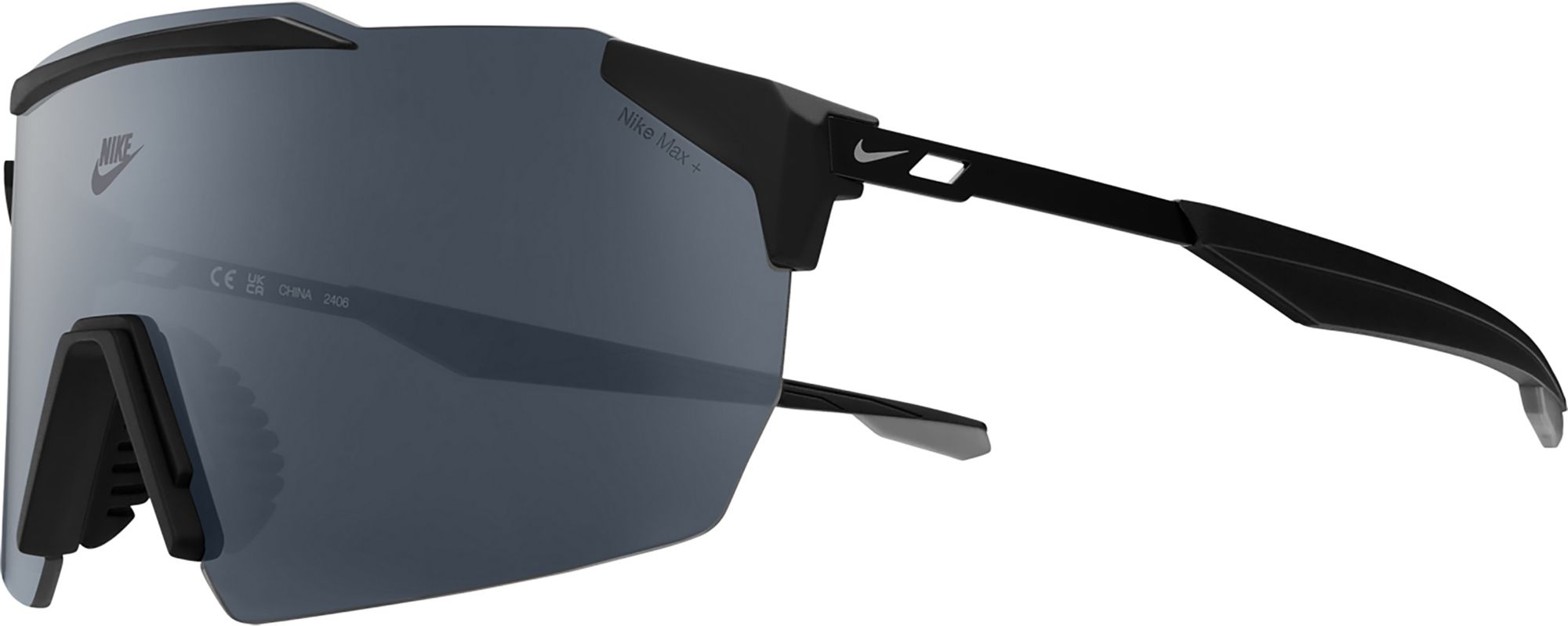 Nike Limitless Shield Sunglasses, Men's, Matte Black/Grey Lens