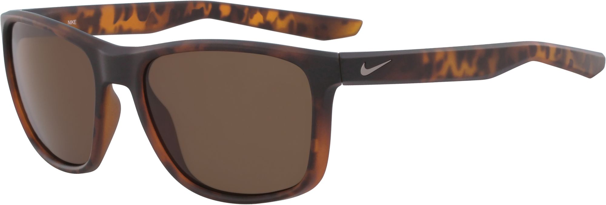 Nike Essential Endeavor Sunglasses, Men's, Matte Tortoise/Brown Lens