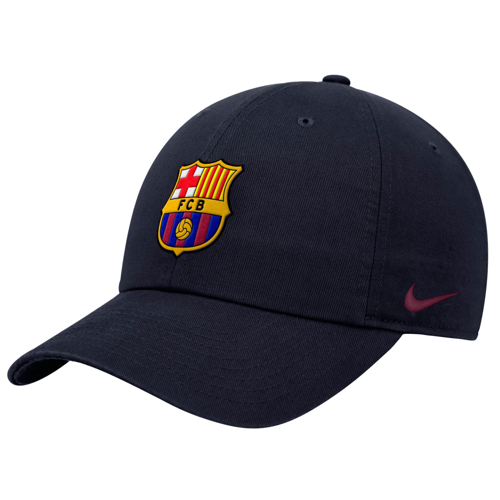 Nike Adult FC Barcelona Navy Core Team Crest Dad Hat