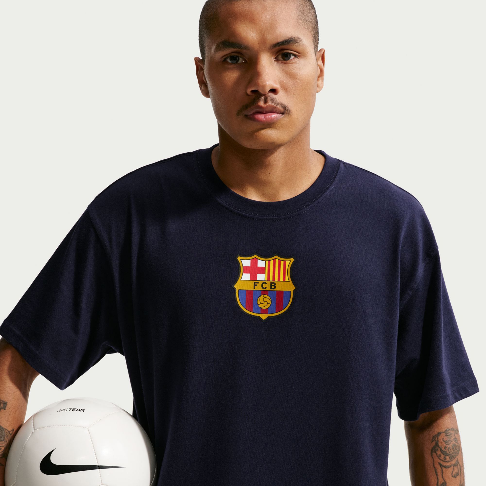 Nike Adult FC Barcelona Navy T-Shirt