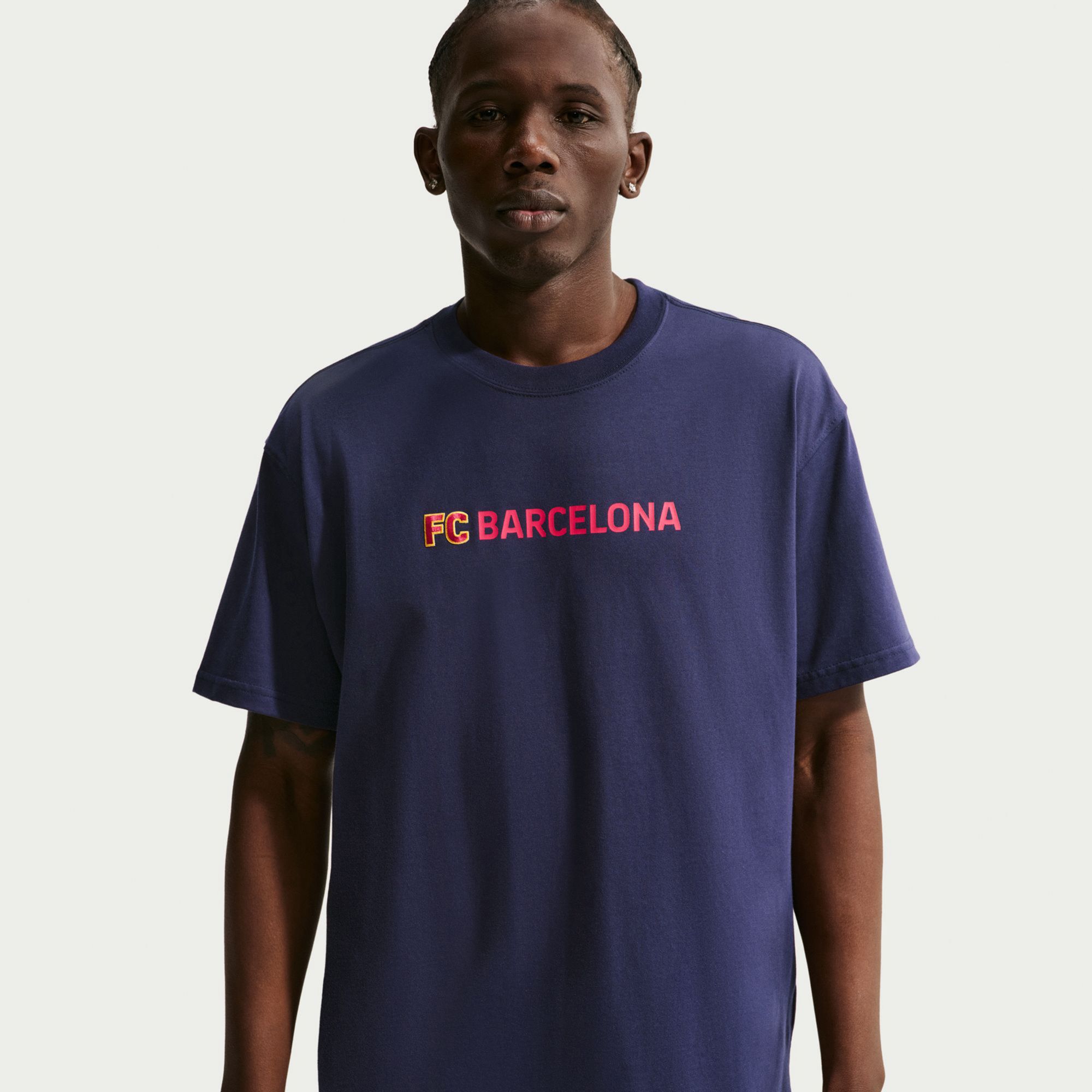 Nike Adult FC Barcelona Navy T-Shirt