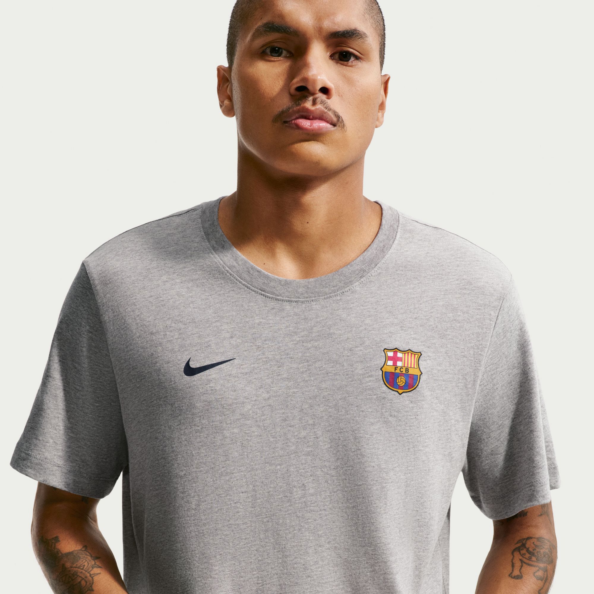 Nike Adult FC Barcelona Gray T-Shirt