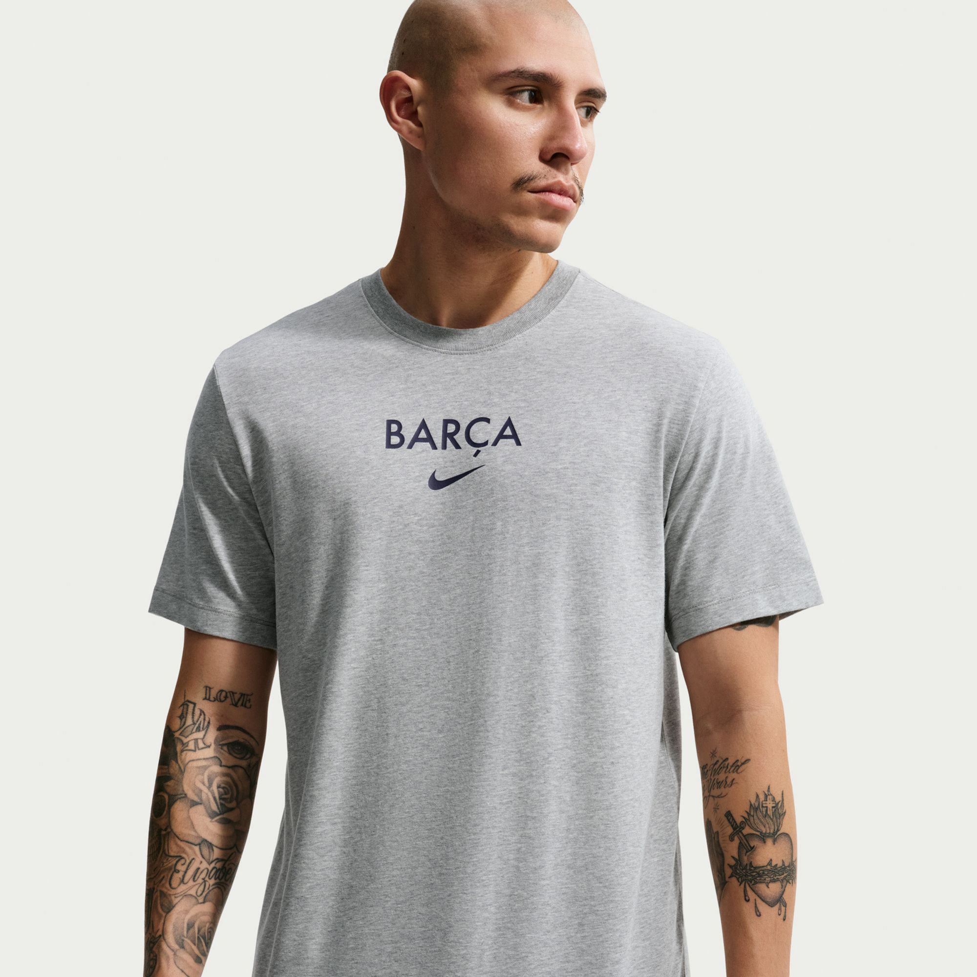 Nike Adult FC Barcelona Gray T-Shirt