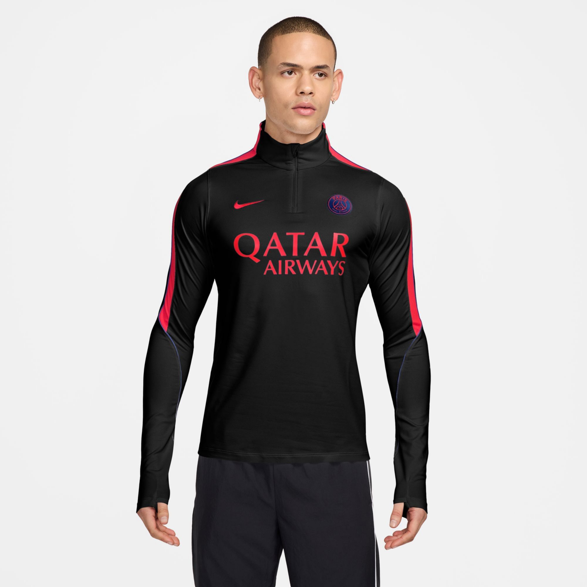 Nike Adult Paris Saint-Germain FC Black 2026 1/4-Zip Jacket