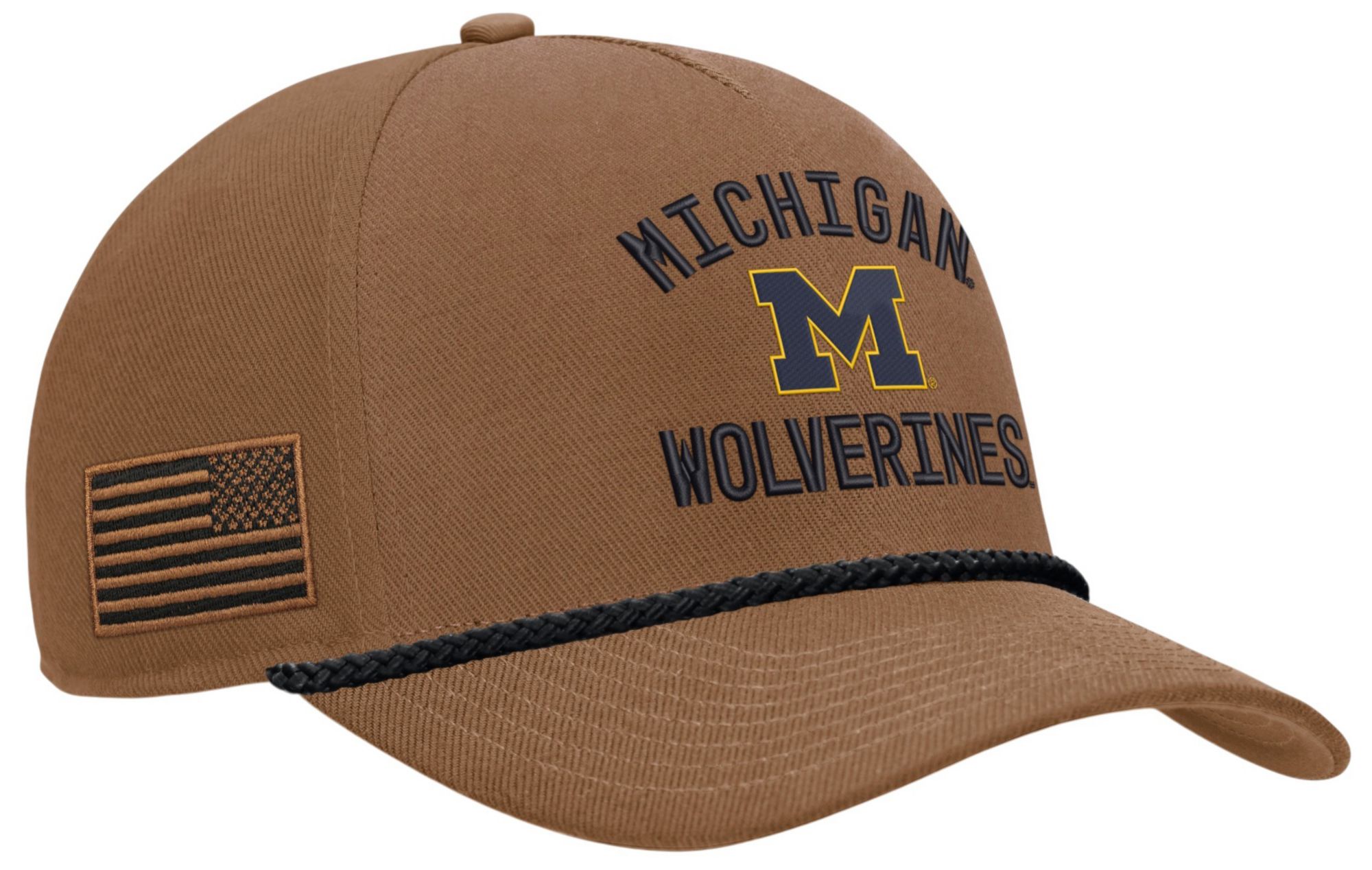 Jordan Adult Michigan Wolverines 2026 Military Appreciation Trucker Hat