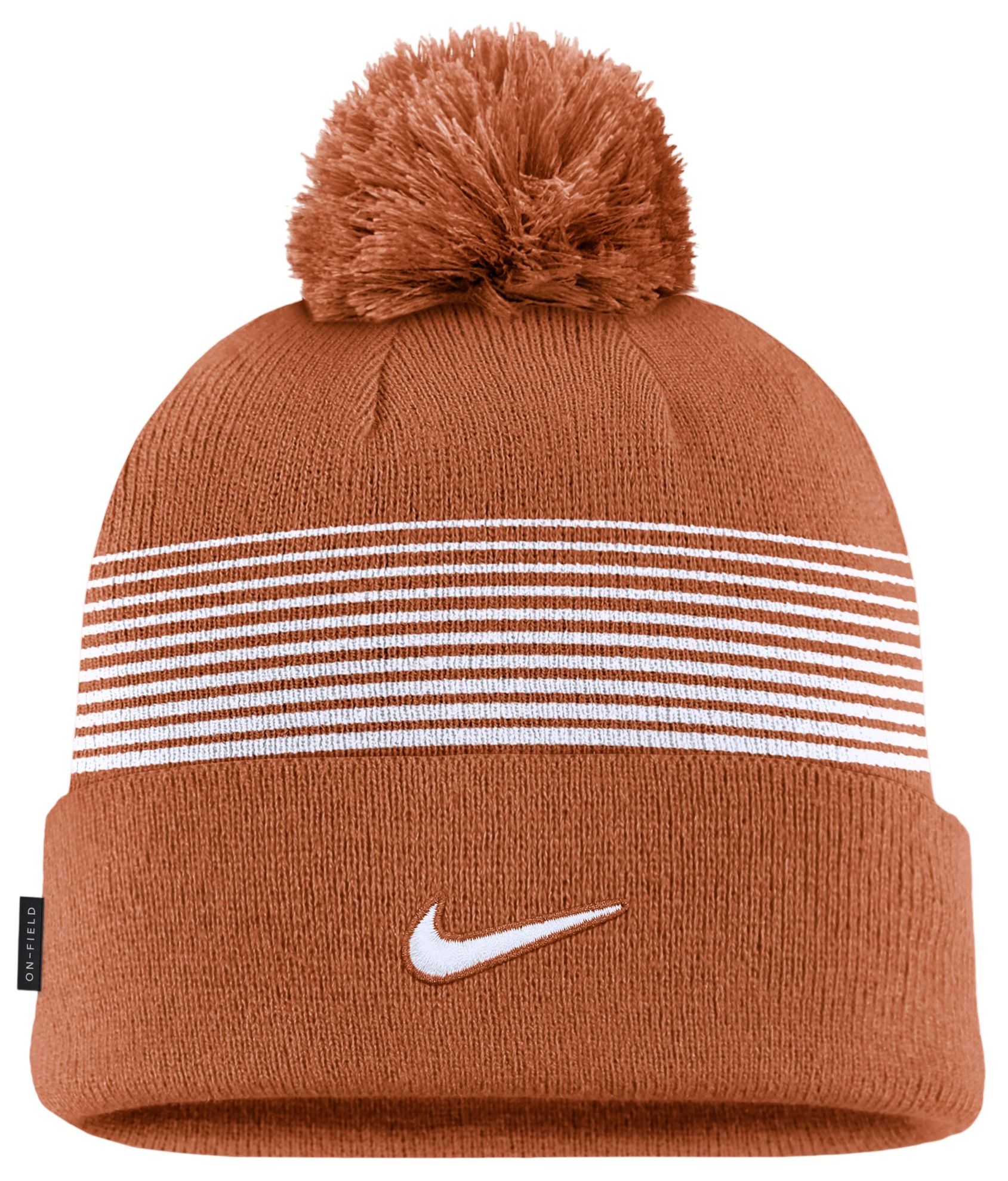 Nike Adult Texas Longhorns Peak Gameday Cuffed Knit Pom Beanie