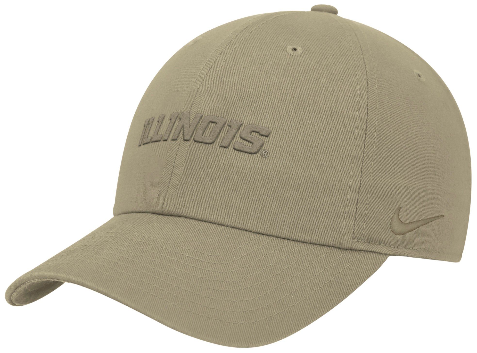 Nike Adult Illinois Fighting Illini Beige Tonal Club Adjustable Hat