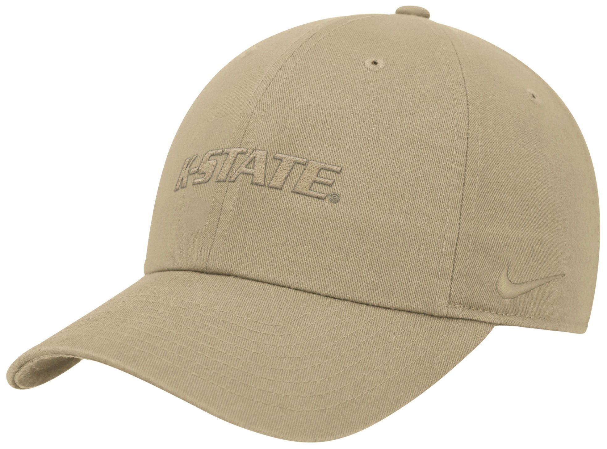 Nike Adult Kansas State Wildcats Beige Tonal Club Adjustable Hat