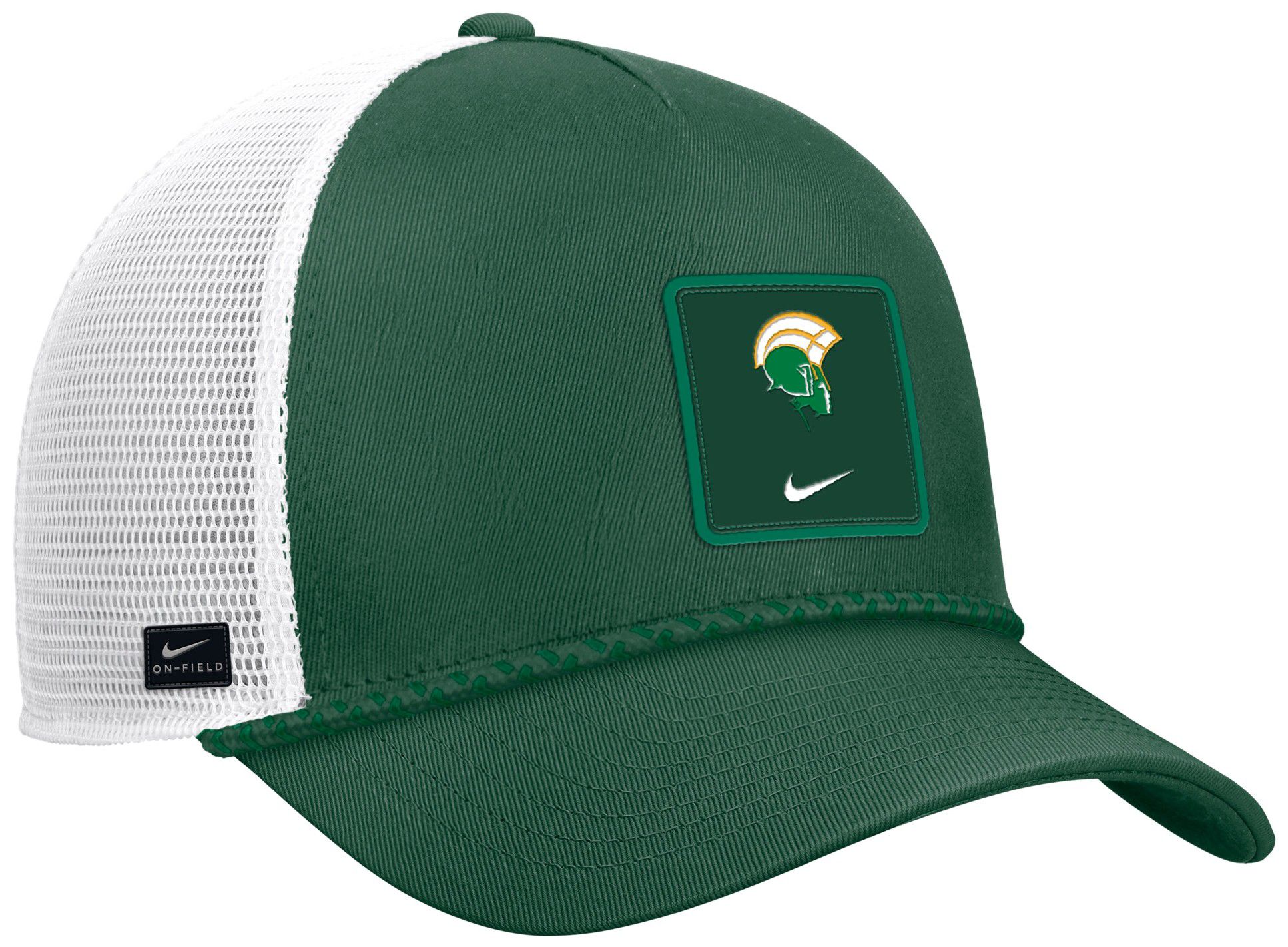 Nike Adult Norfolk State Spartans Green Gameday Adjustable Trucker Hat