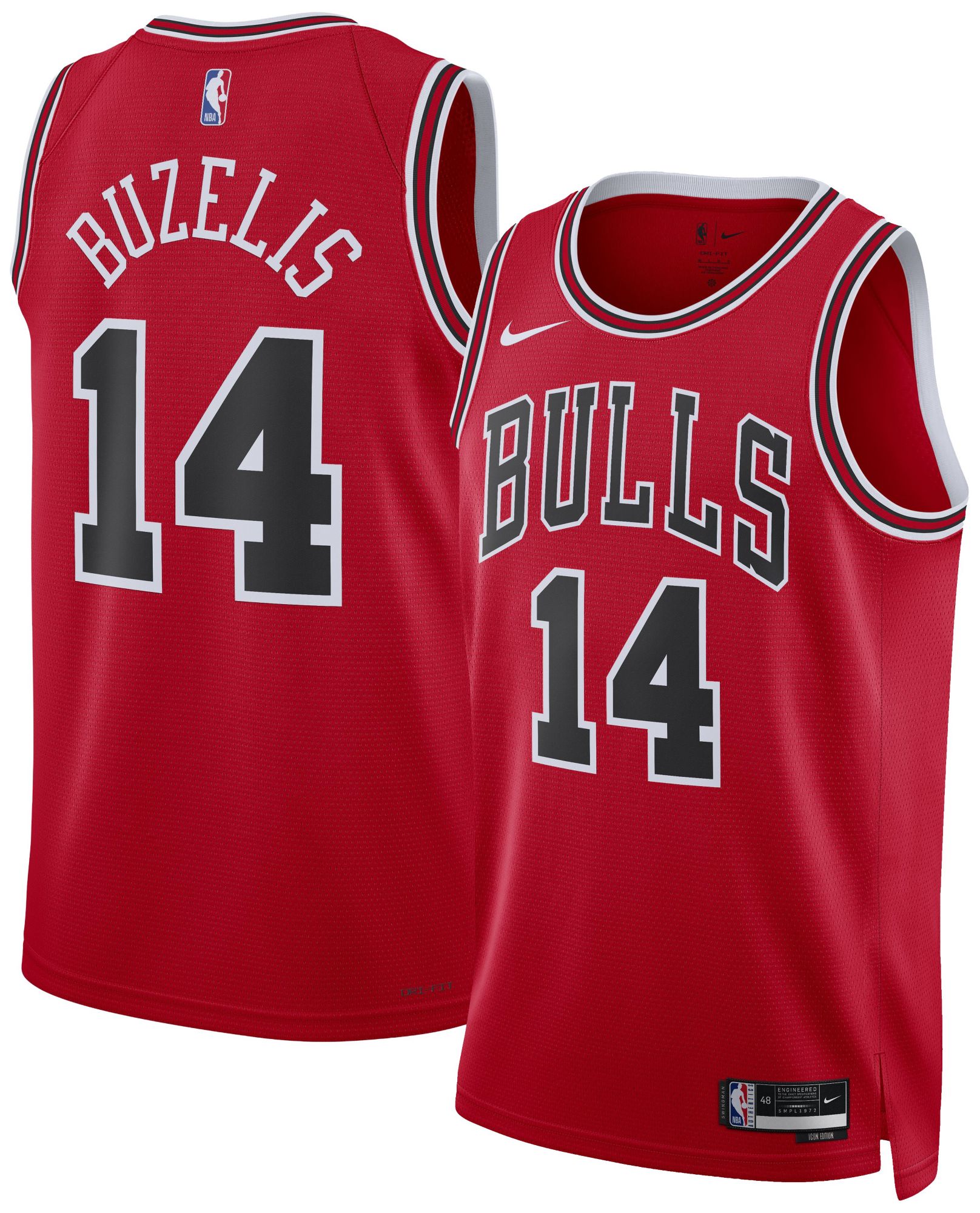 Nike Adult Chicago Bulls Matas Buzelis Icon Edition Jersey