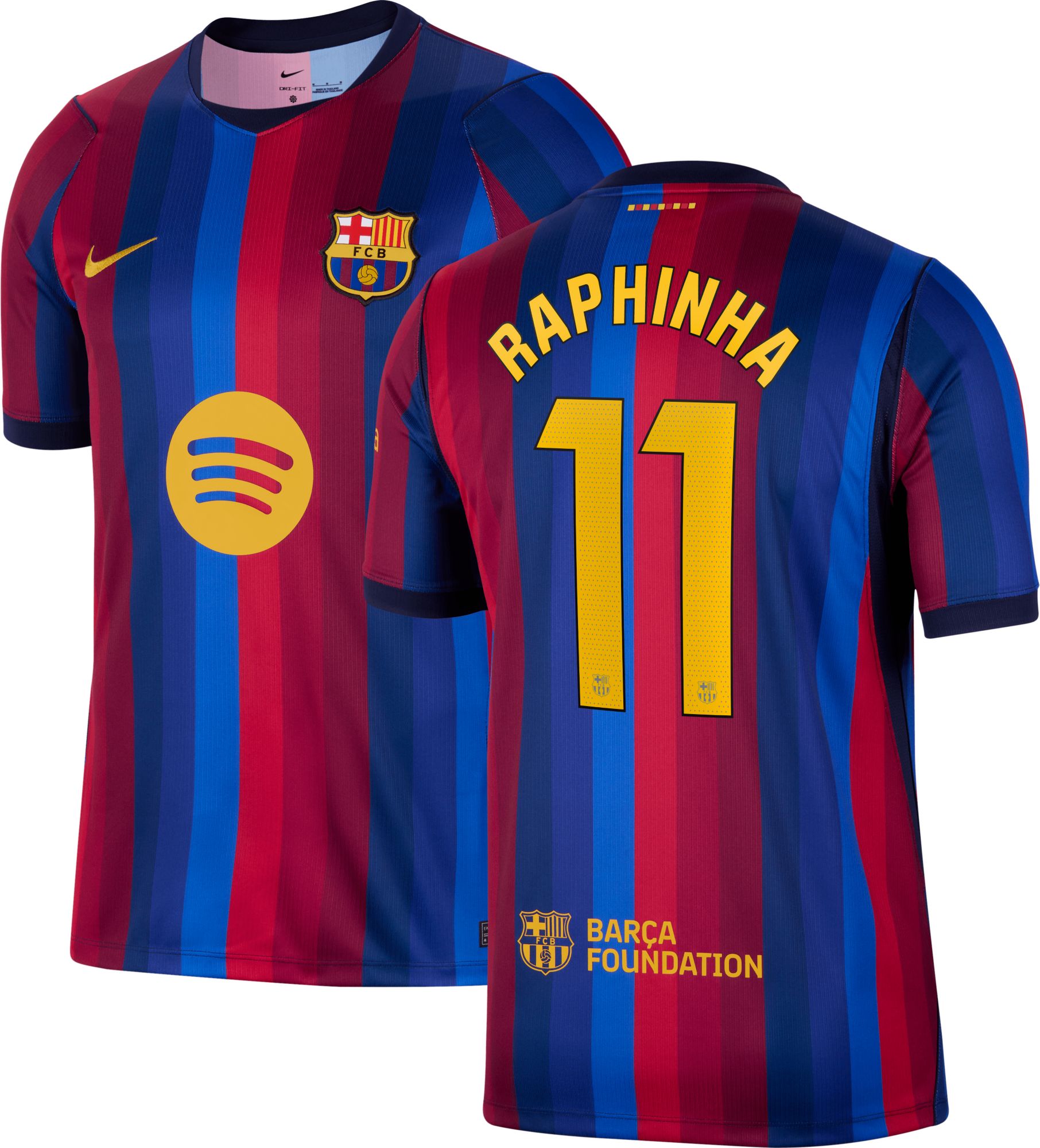 Nike Adult FC Barcelona Raphinha 2026 Home Replica Jersey