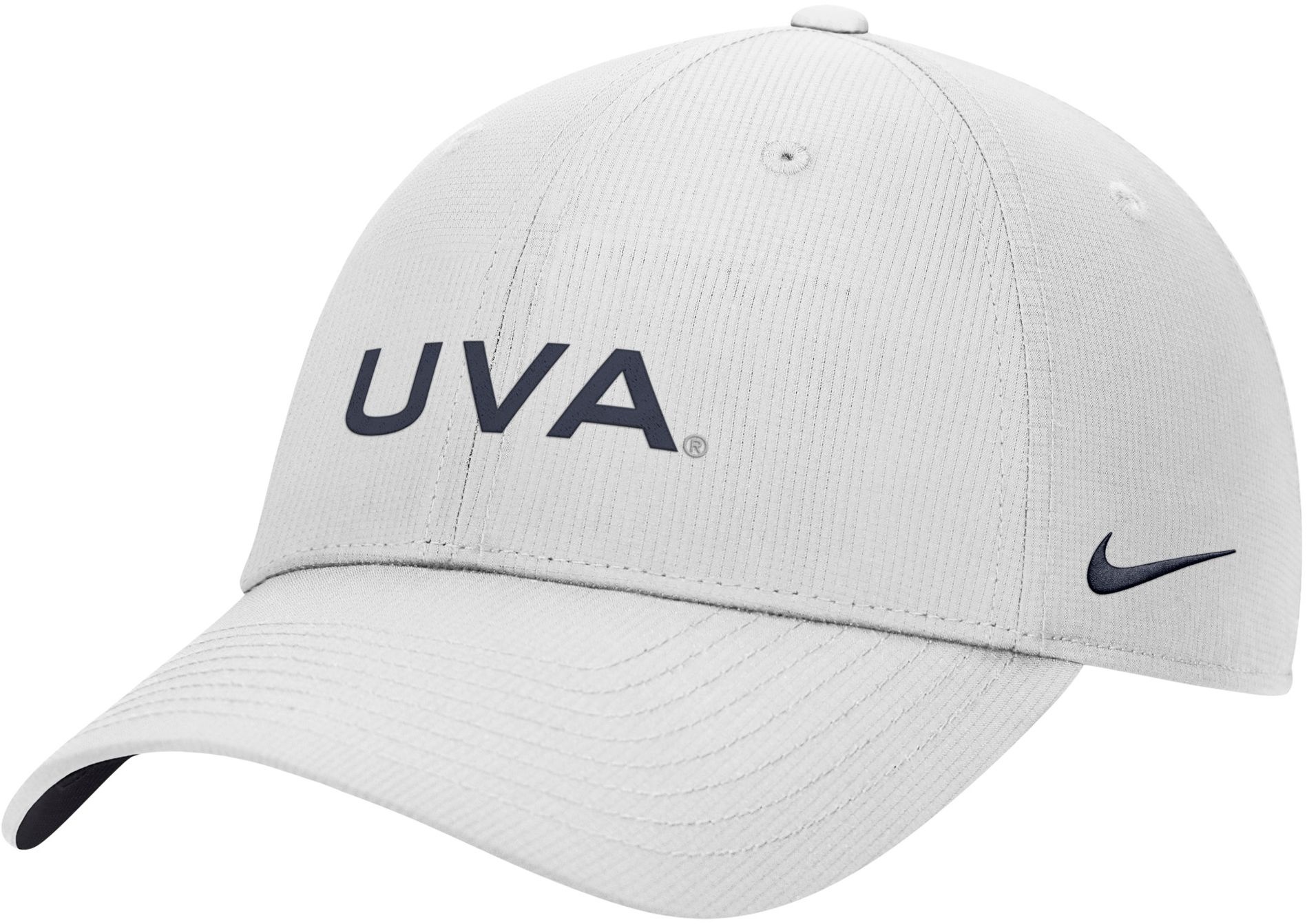Nike Adult Virginia Cavaliers White Rip Stop Club Adjustable Hat