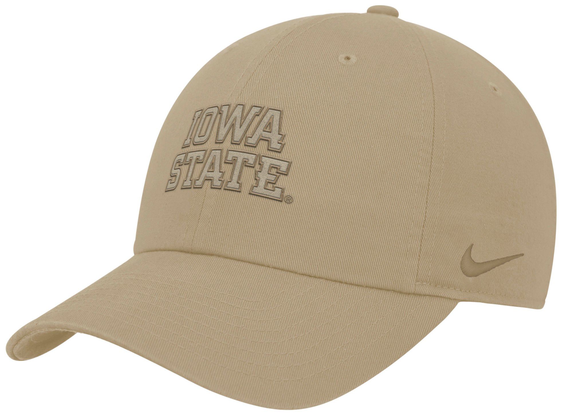 Nike Adult Iowa State Cyclones Beige Tonal Club Adjustable Hat