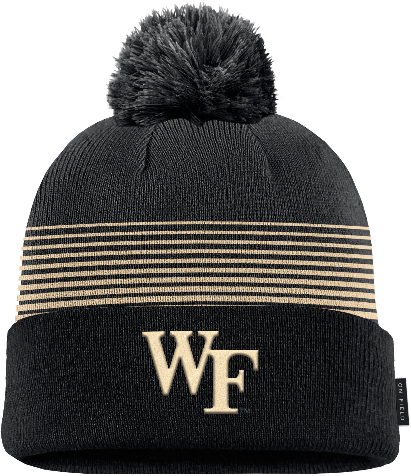 Nike Adult Wake Forest Demon Deacons Peak Gameday Cuffed Knit Pom Beanie, Men's