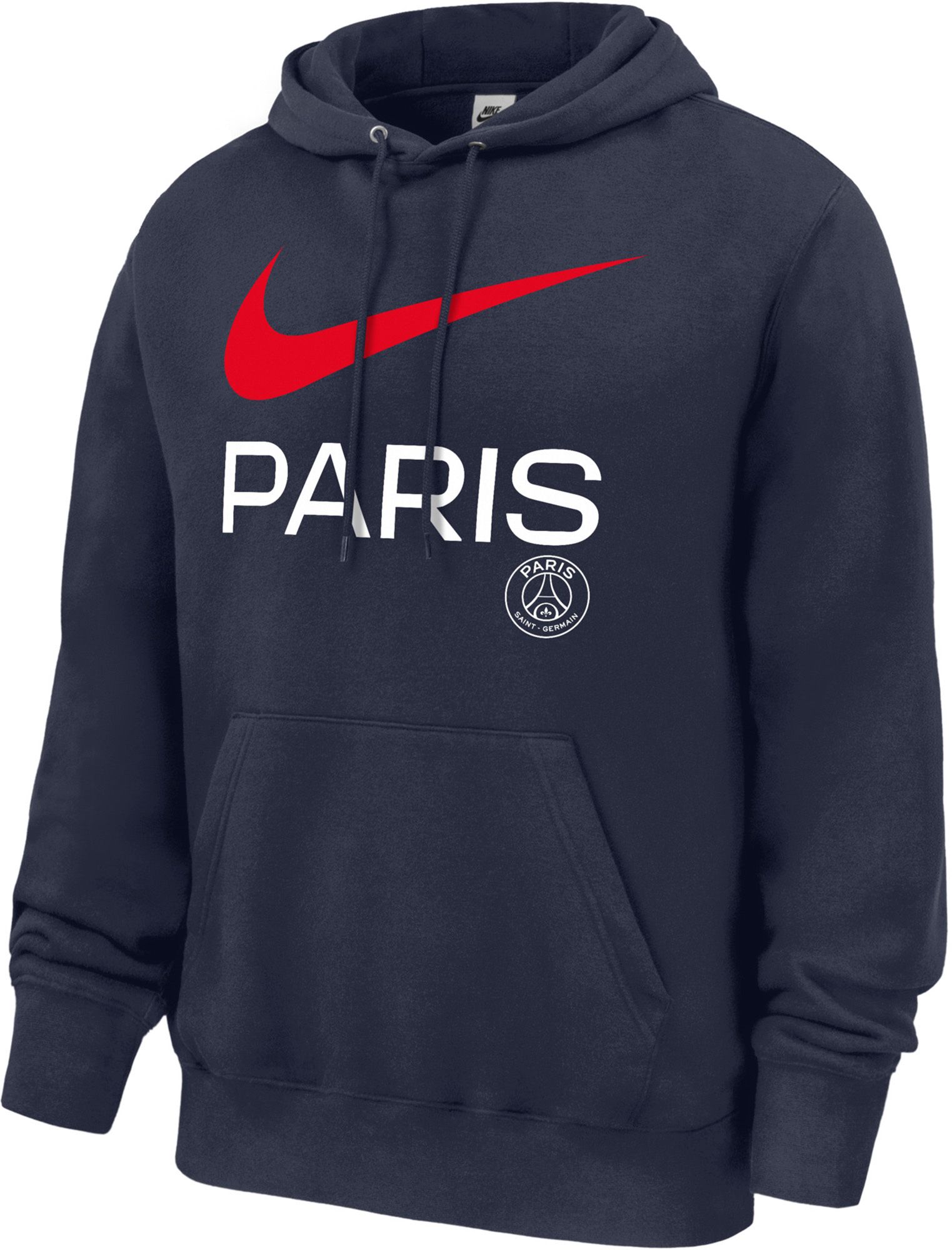 Nike Adult Paris Saint-Germain Navy Club Fleece Hoodie