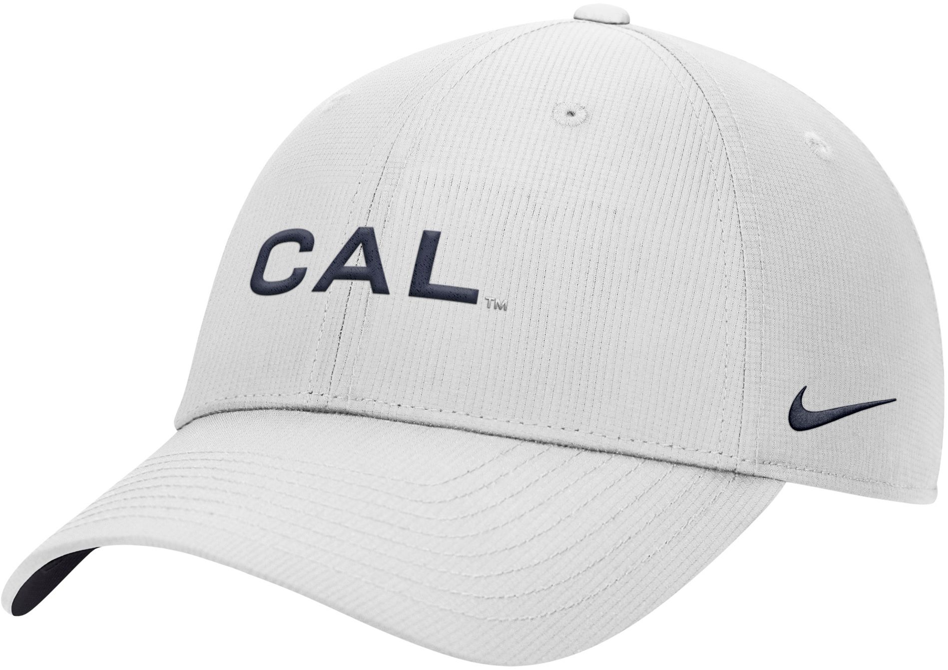 Nike Adult Cal Golden Bears White Rip Stop Club Adjustable Hat