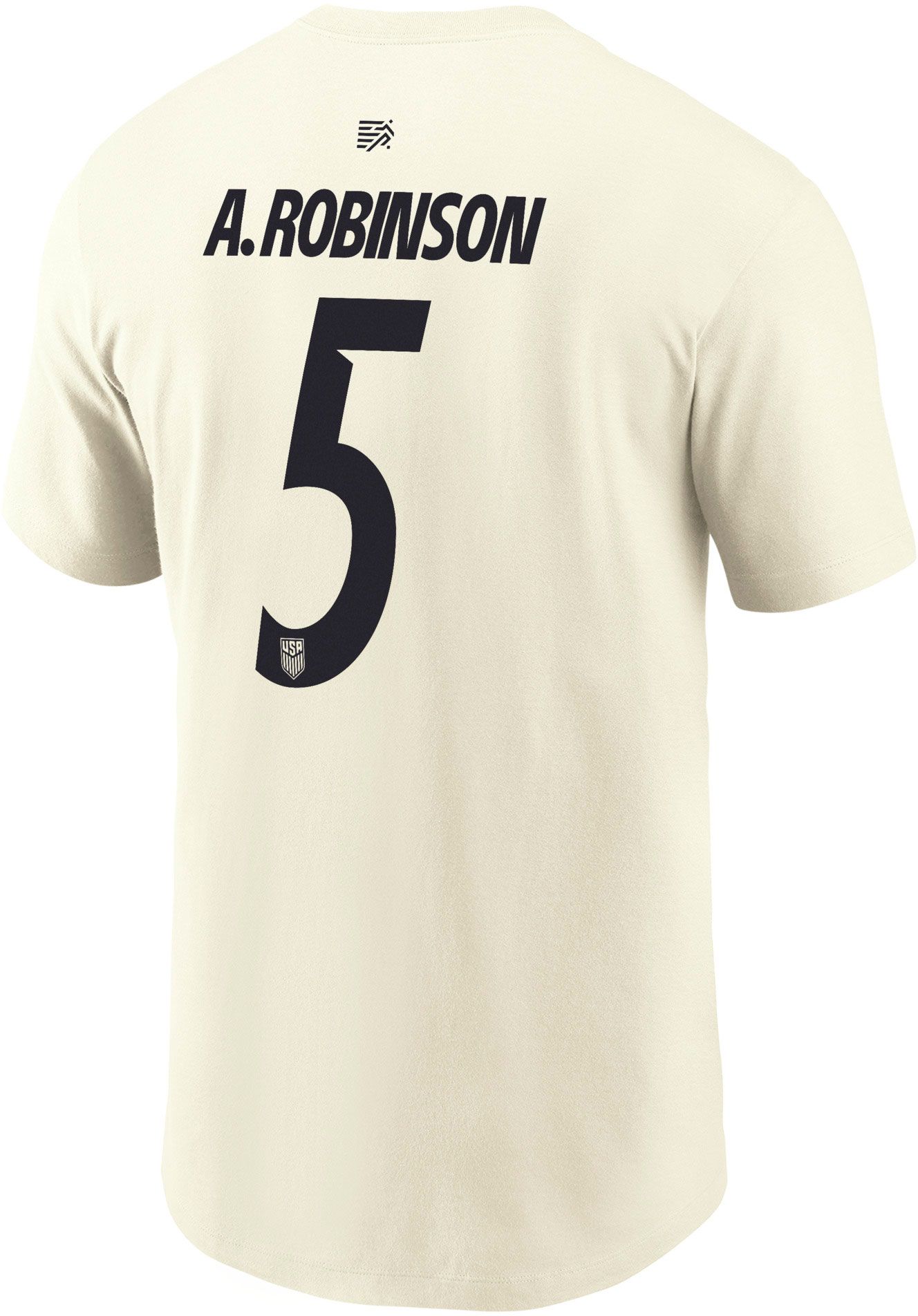 Nike Adult USMNT Antonee Robinson #5 Off-White 2026 T-Shirt