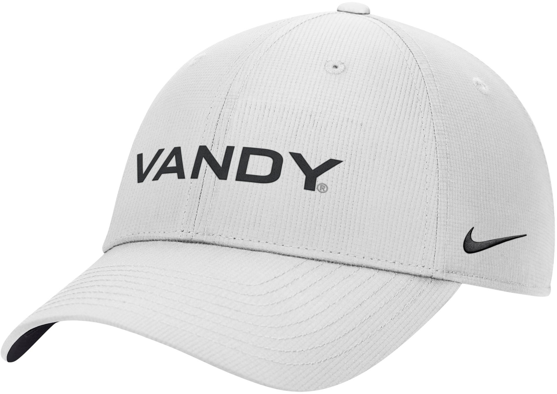 Nike Adult Vanderbilt Commodores White Rip Stop Club Adjustable Hat