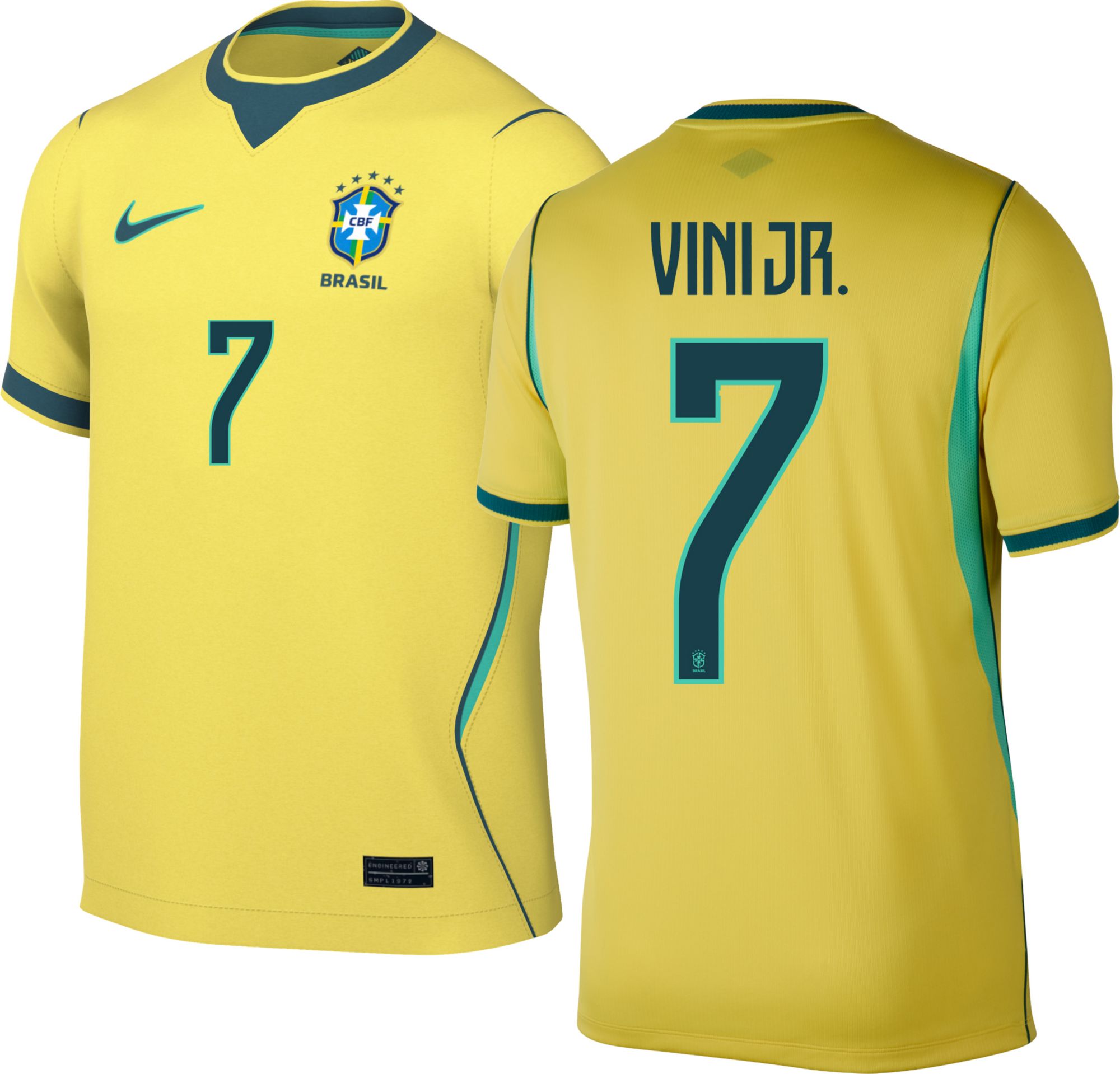 Nike Adult Brazil Vinicius Junior #7 2026 Home Replica Jersey
