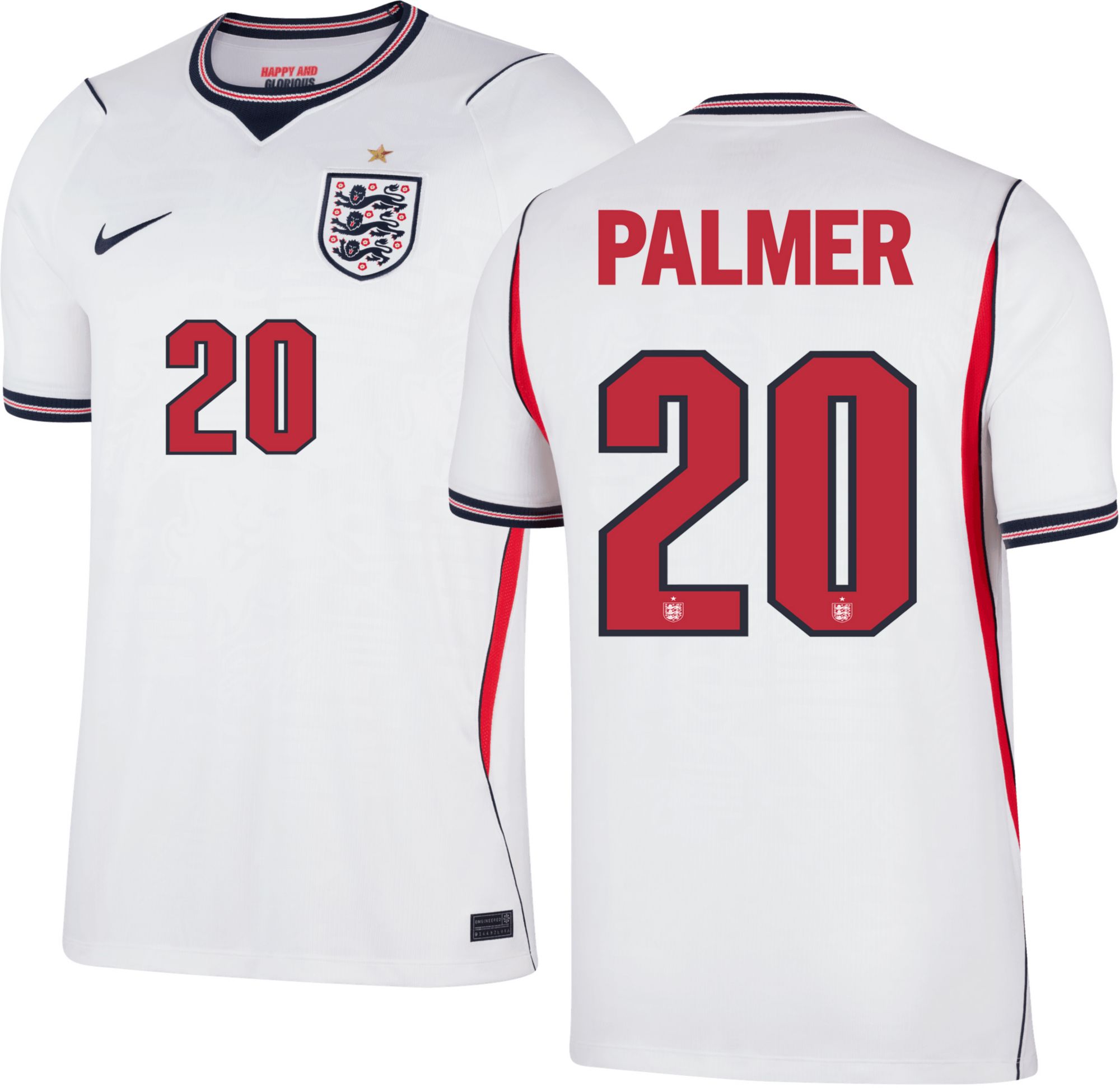 Nike Adult England Cole Palmer #20 2026 Home Replica Jersey