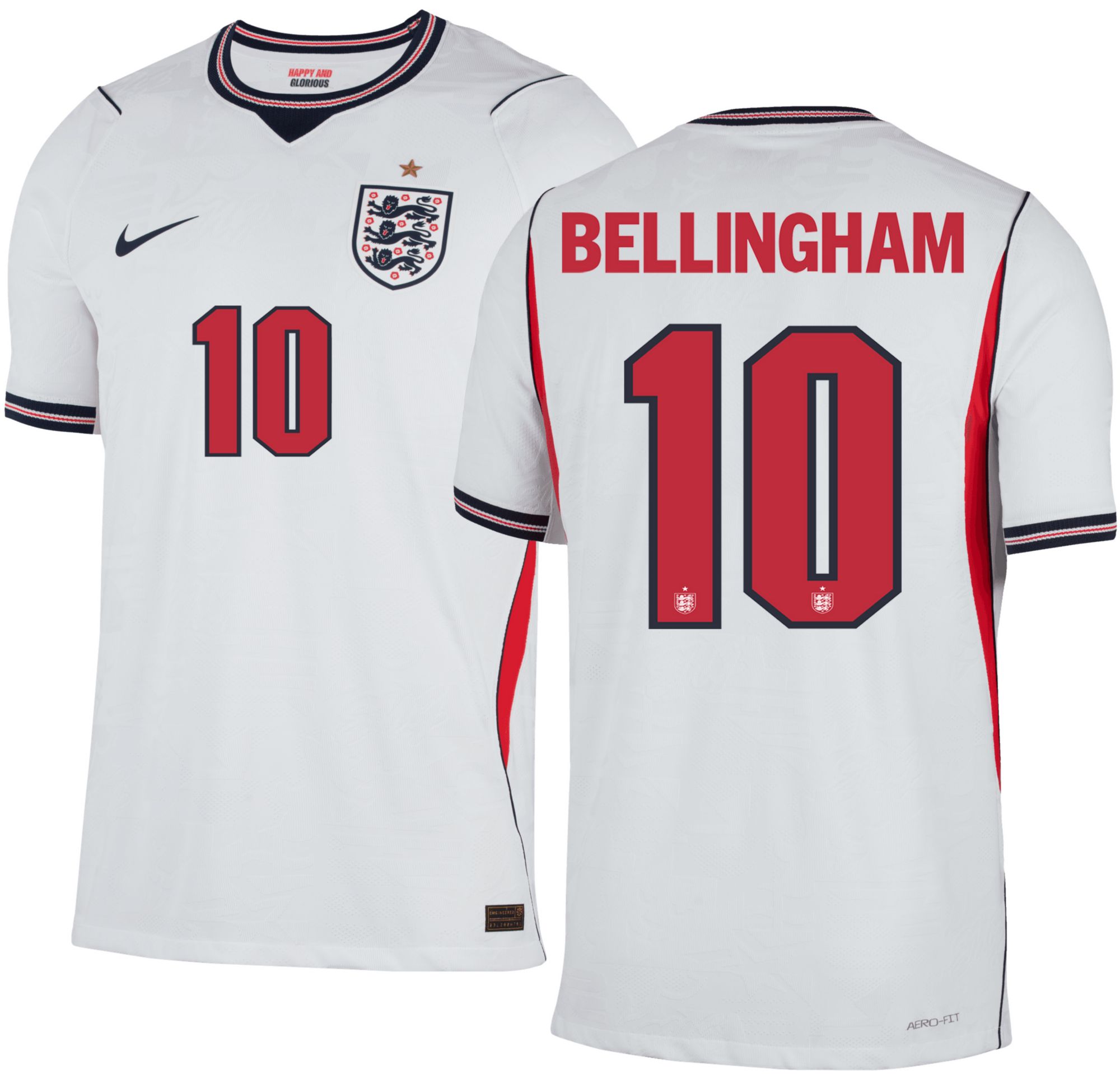 Nike Adult England Jude Bellingham #10 2026 Home Authentic Jersey