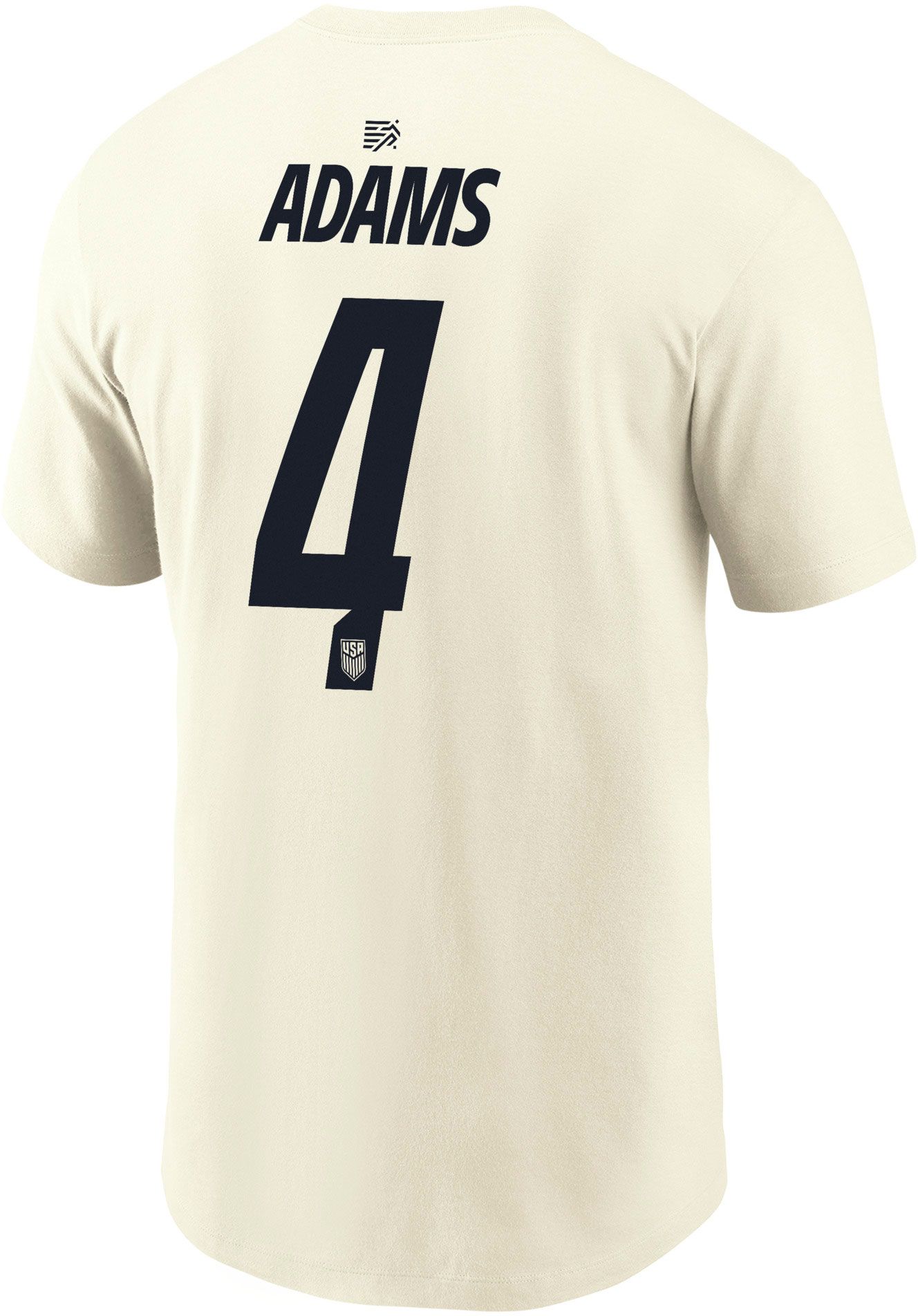 Nike Adult USMNT Tyler Adams #4 Off-White 2026 T-Shirt