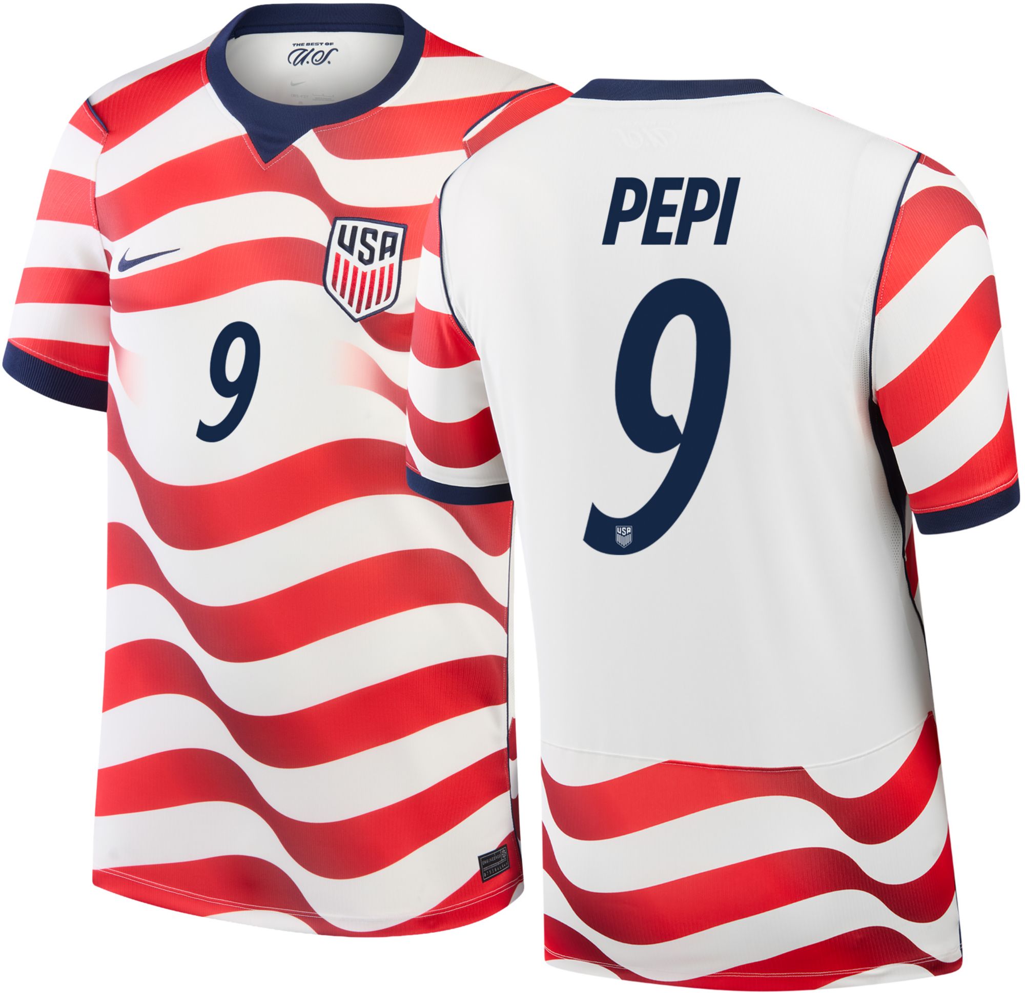 Nike Adult USMNT Ricardo Pepi #9 2026 Home Replica Jersey