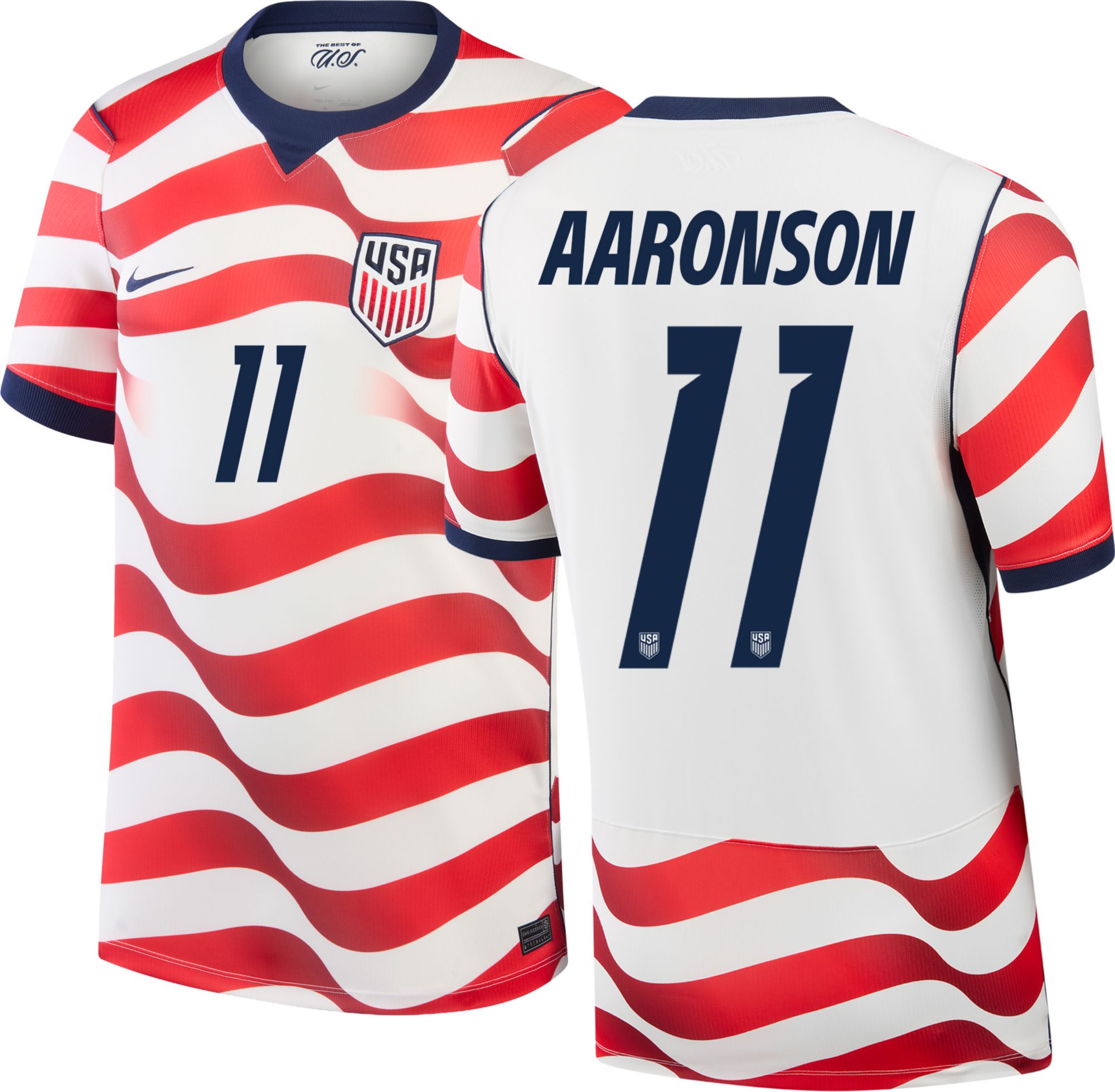 Nike Adult USMNT Brenden Aaronson #11 2026 Home Replica Jersey