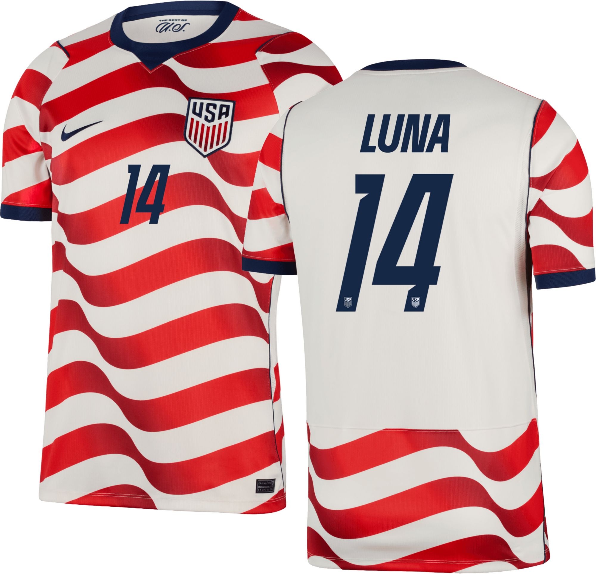 Nike Adult USMNT Diego Luna #14 2026 Home Replica Jersey