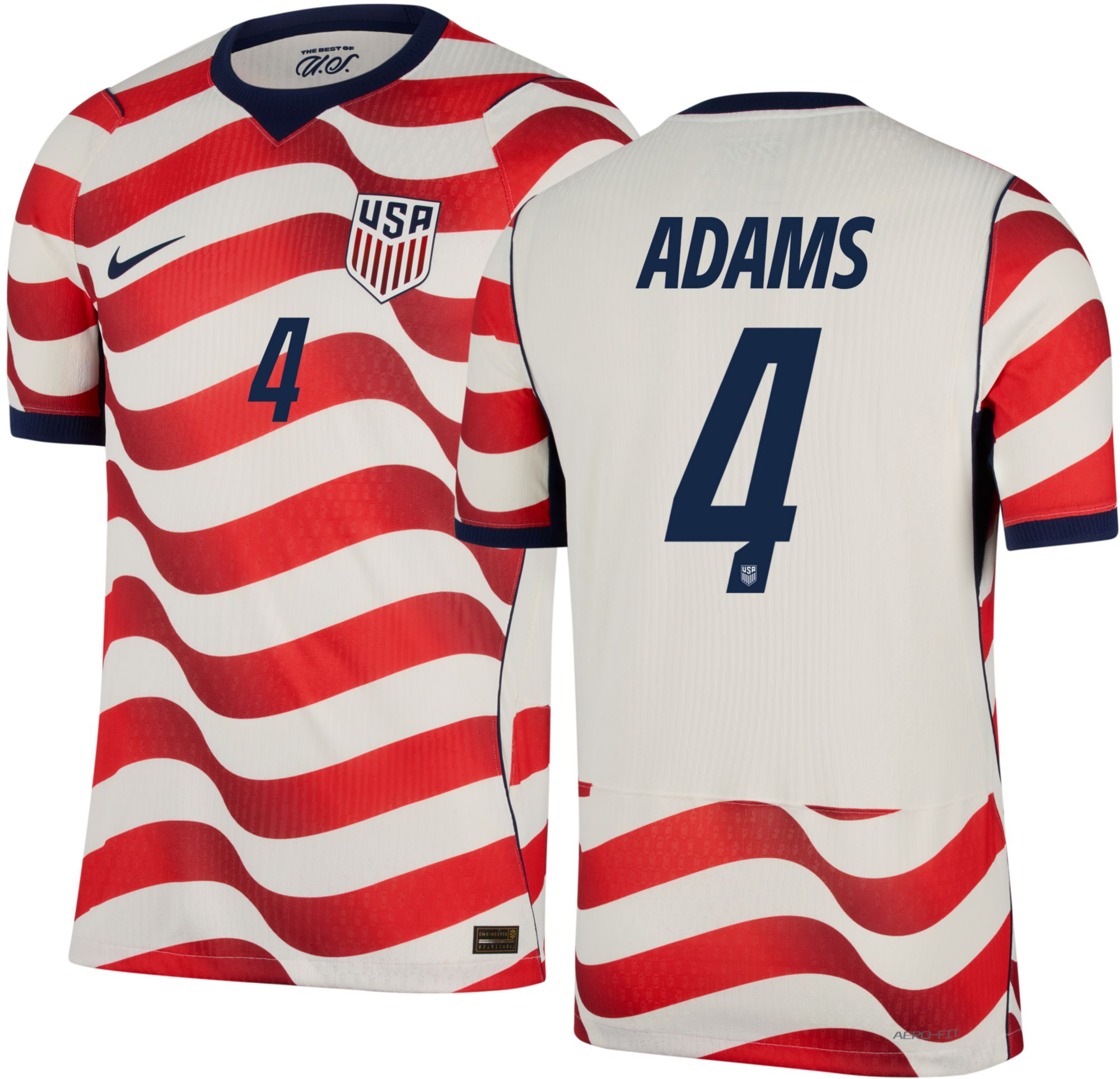 Nike Adult USMNT Tyler Adams #4 2026 Home Authentic Jersey