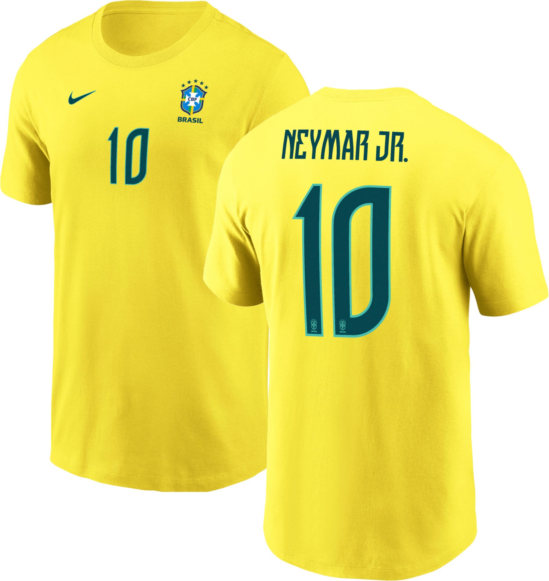 Nike Adult Neymar Jr. #10 Brazil Home T-Shirt