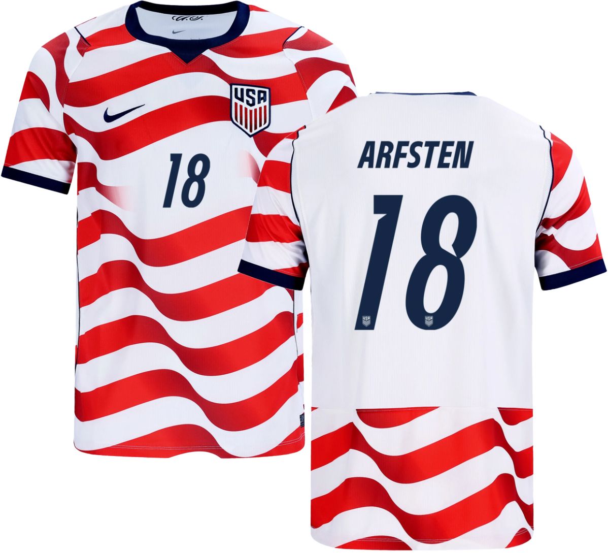 Nike Adult USMNT Max Arfsten #18 2026 Home Replica Jersey