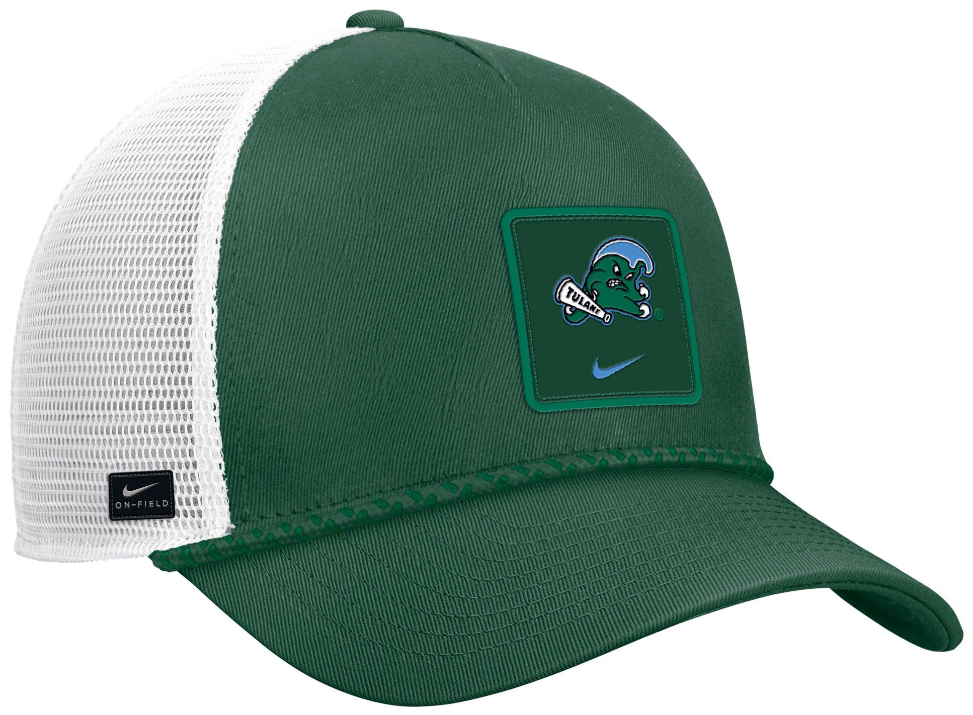 Nike Adult Tulane Green Wave Green Gameday Adjustable Trucker Hat