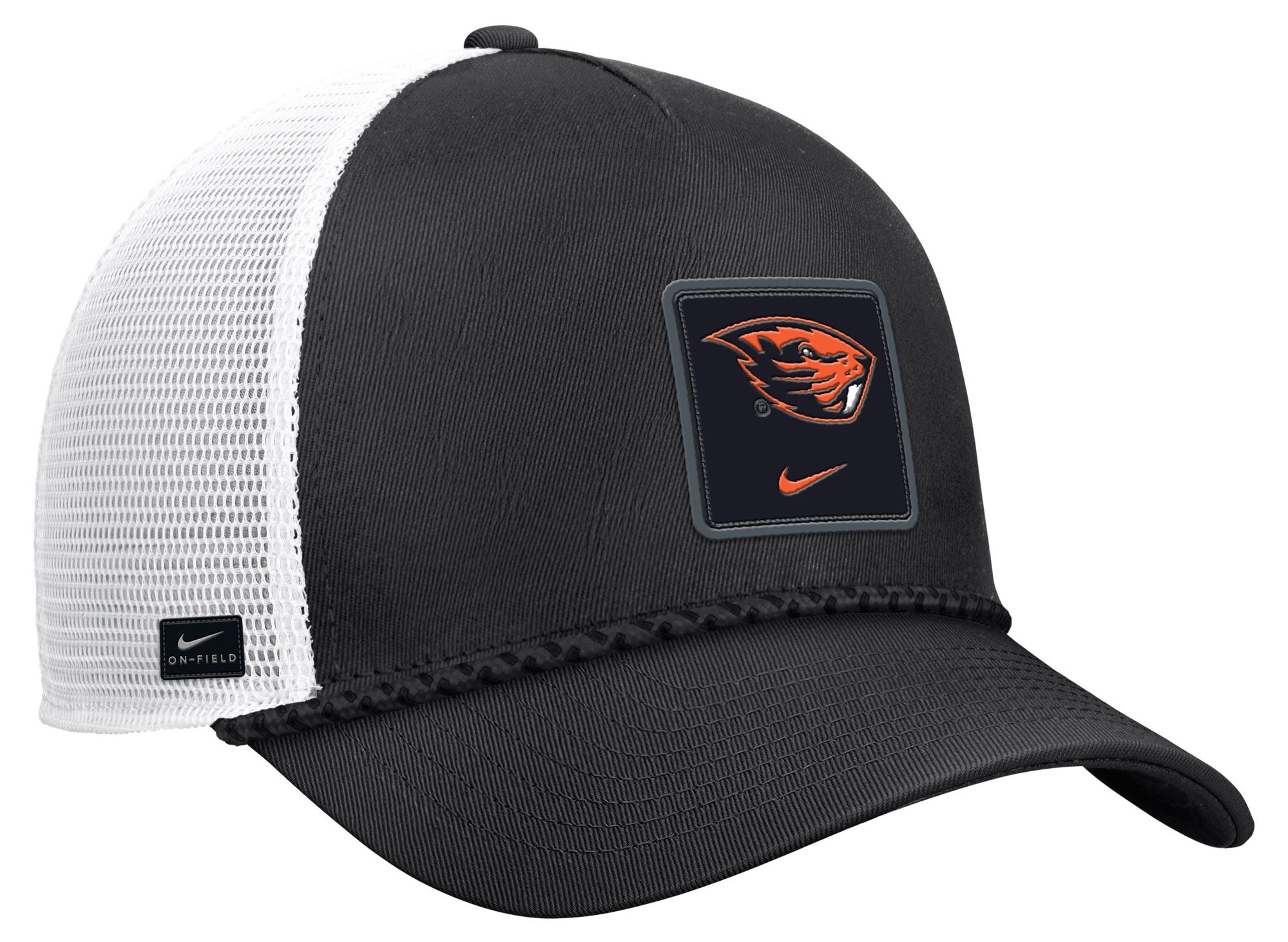 Nike Adult Oregon State Beavers Black Gameday Adjustable Trucker Hat