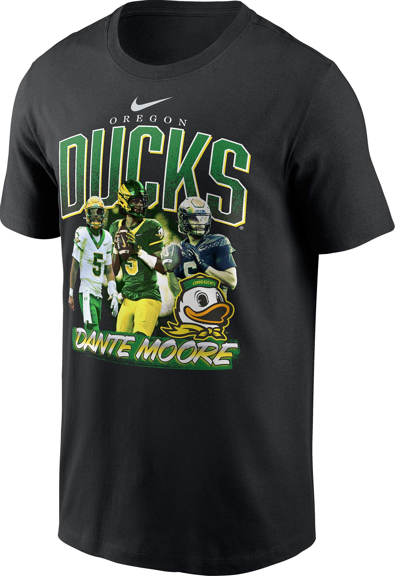 Nike Adult Oregon Ducks Dante Moore T-Shirt, Men's, XXL, Black